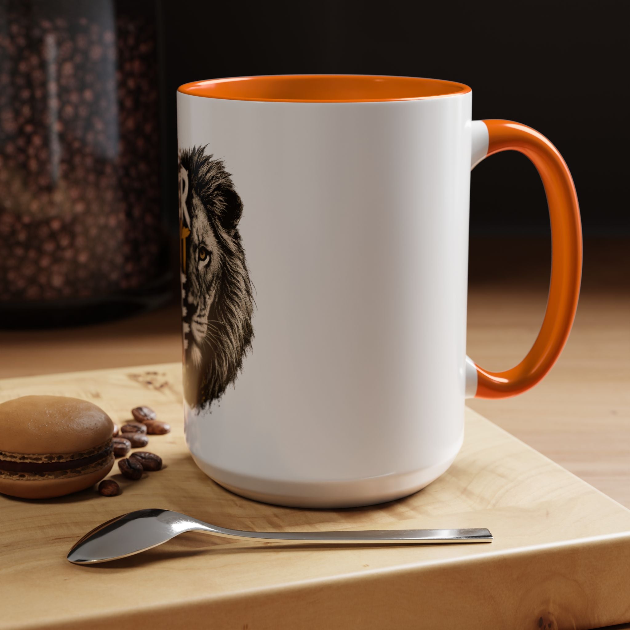 Power Doesn't Prove Itself Lion Accent Coffee Mug — Motivational 11/15oz Gift