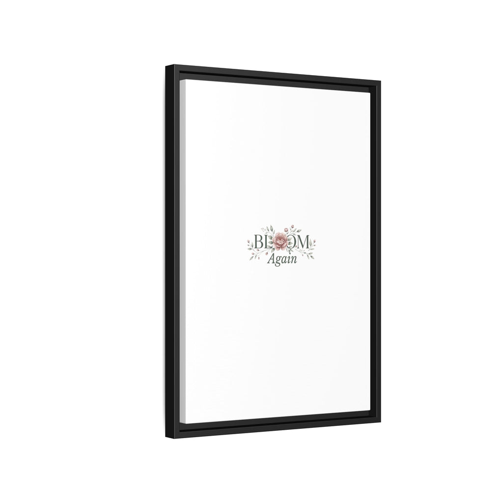 Bless Me Again Floral Matte Canvas Print, Framed Wall Art