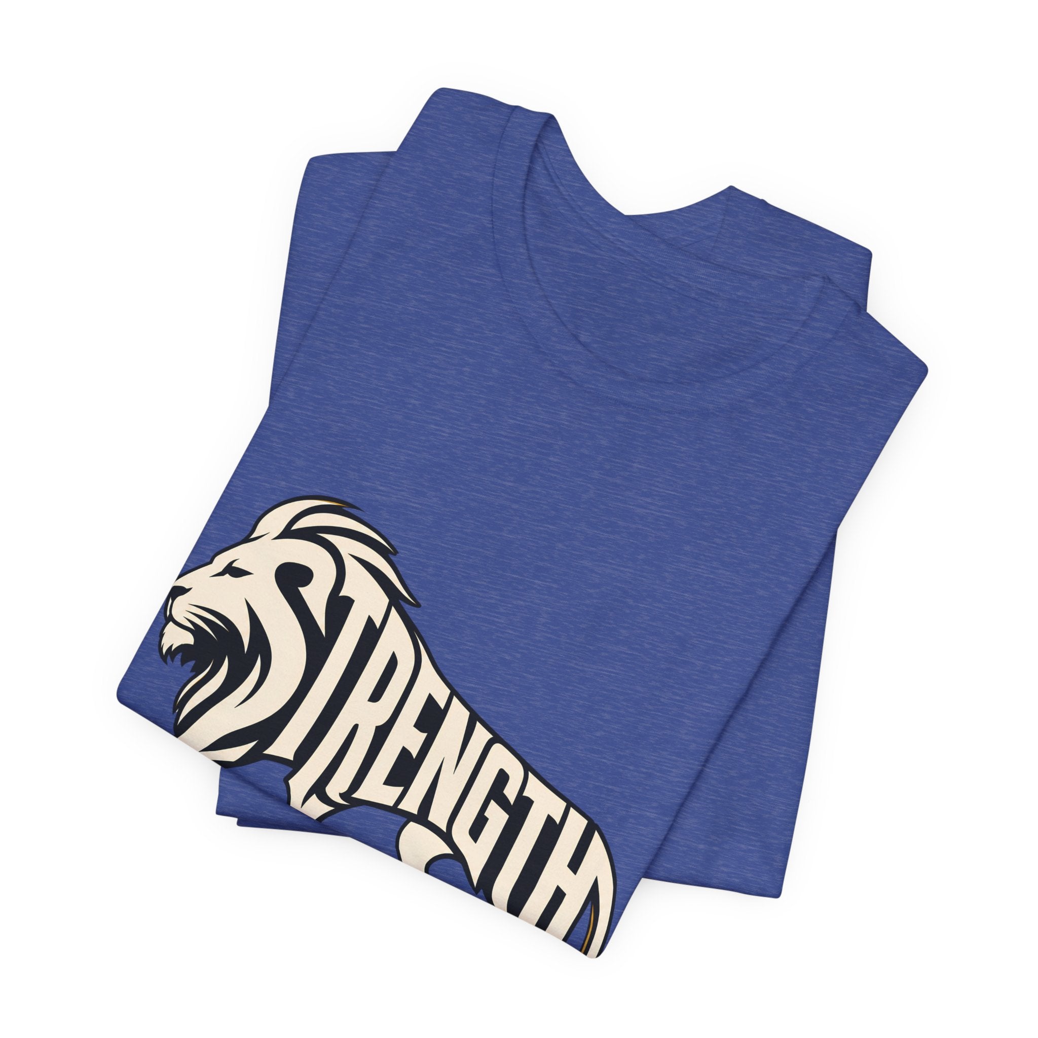 Strength In Pause T-Shirt — Lion Graphic Motivational Tee