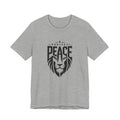 Protect Peace Lion T-Shirt — Graphic Tee with Lion Shield Design