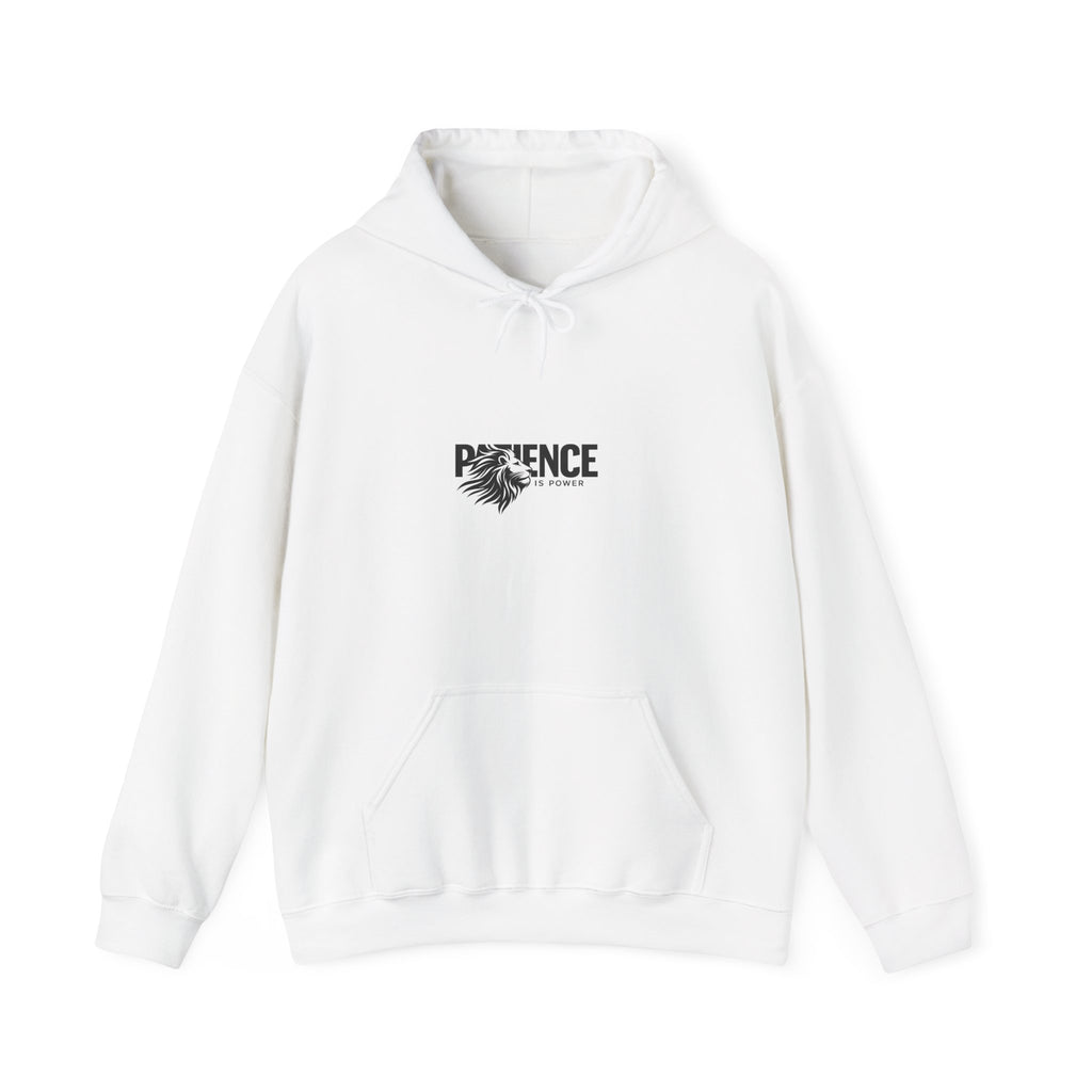 Patience Floral Hoodie — Minimalist Inspirational Graphic Sweatshirt