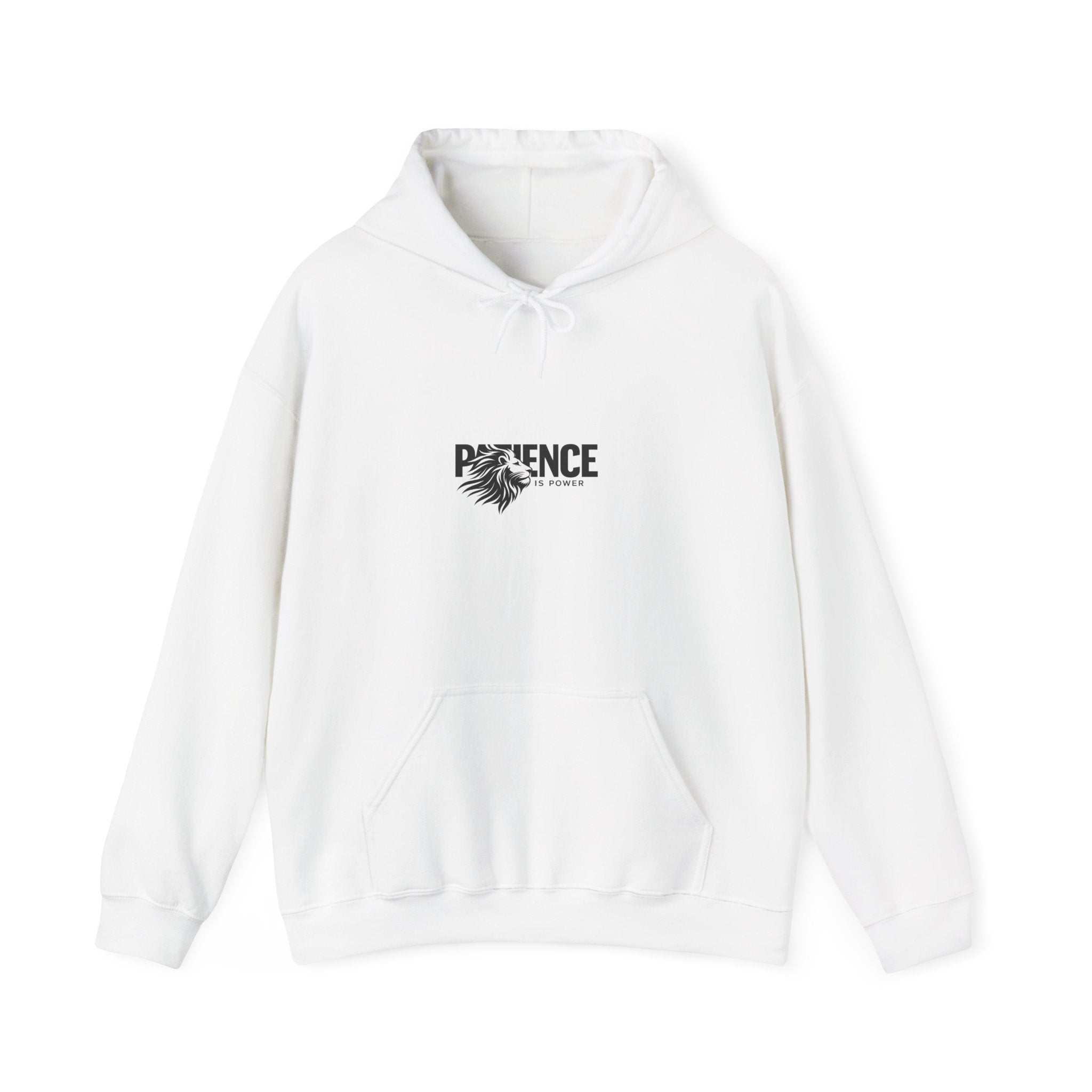 Patience Floral Hoodie — Minimalist Inspirational Graphic Sweatshirt
