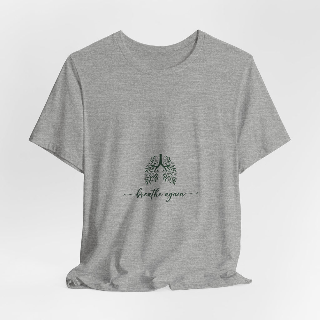 T-Shirt — 'Breathe Again' Botanical Lungs Tee