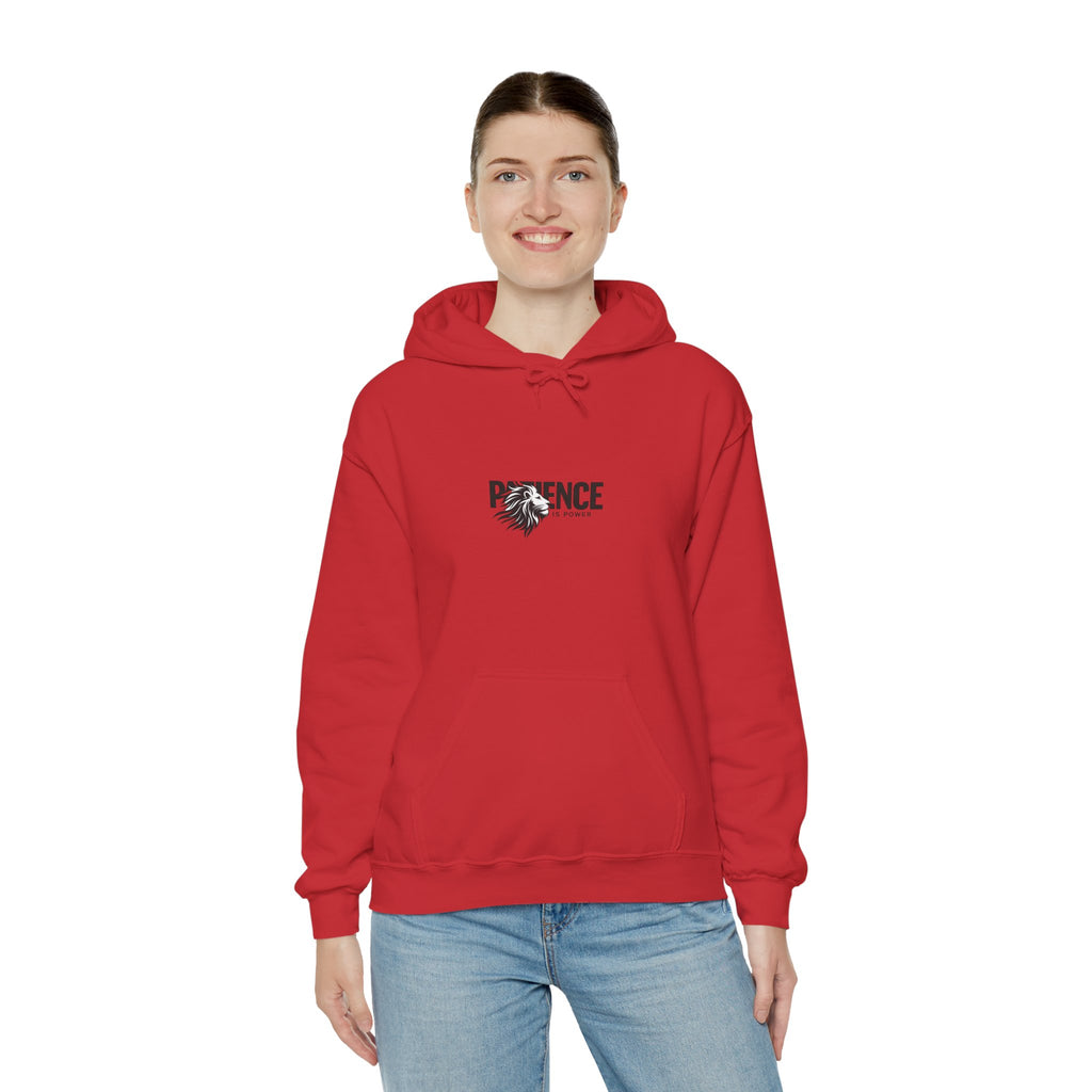 Patience Floral Hoodie — Minimalist Inspirational Graphic Sweatshirt