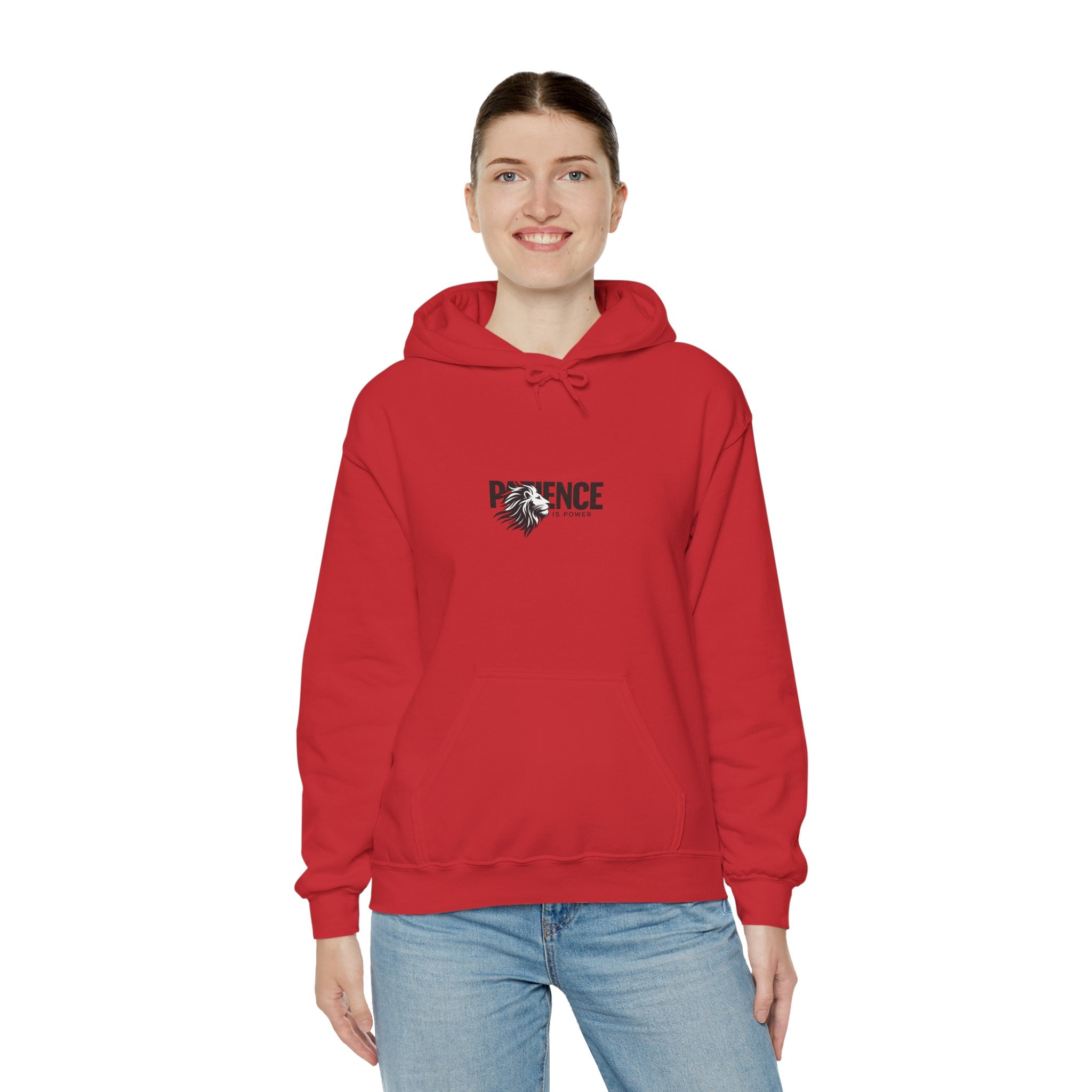 Patience Floral Hoodie — Minimalist Inspirational Graphic Sweatshirt
