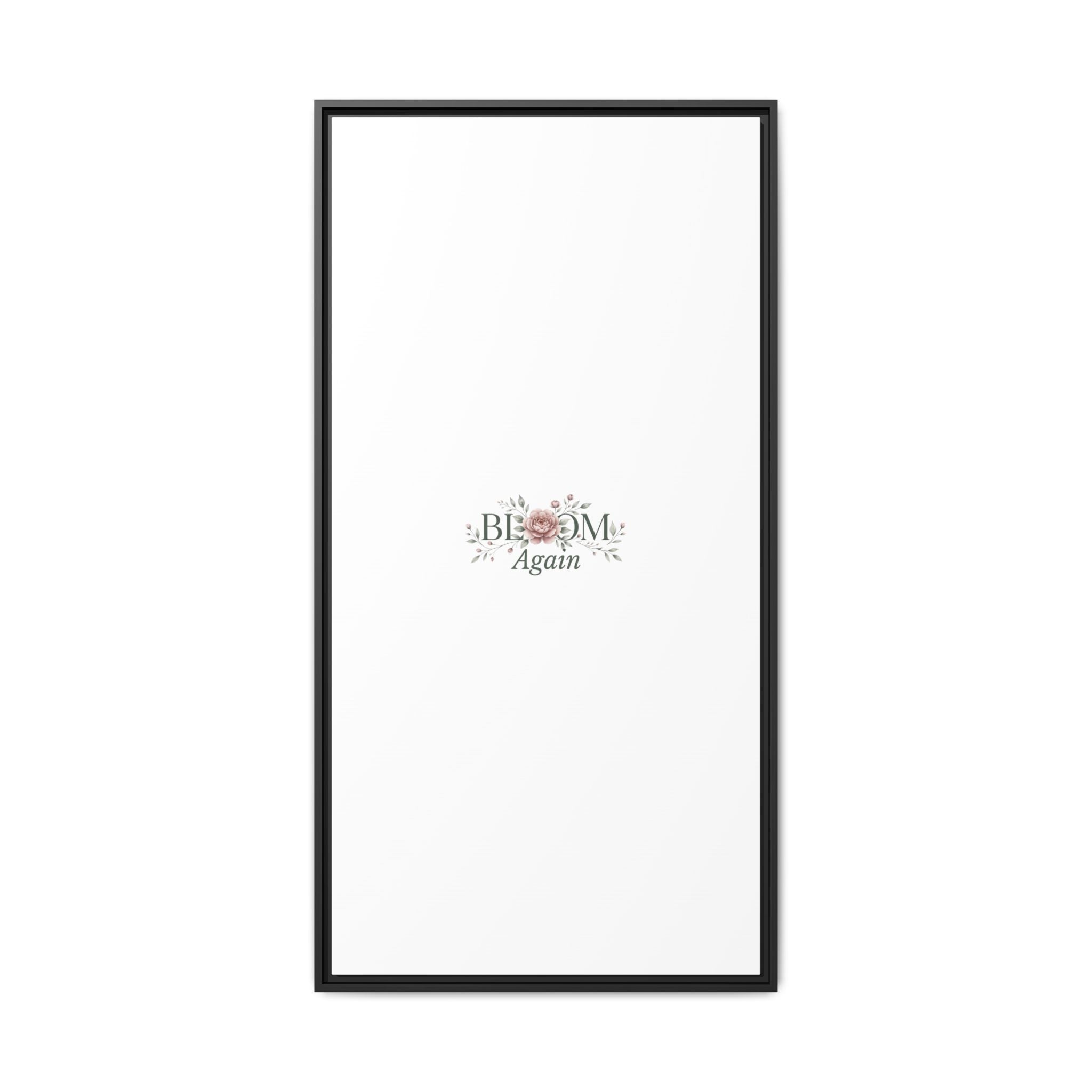 Bless Me Again Floral Matte Canvas Print, Framed Wall Art