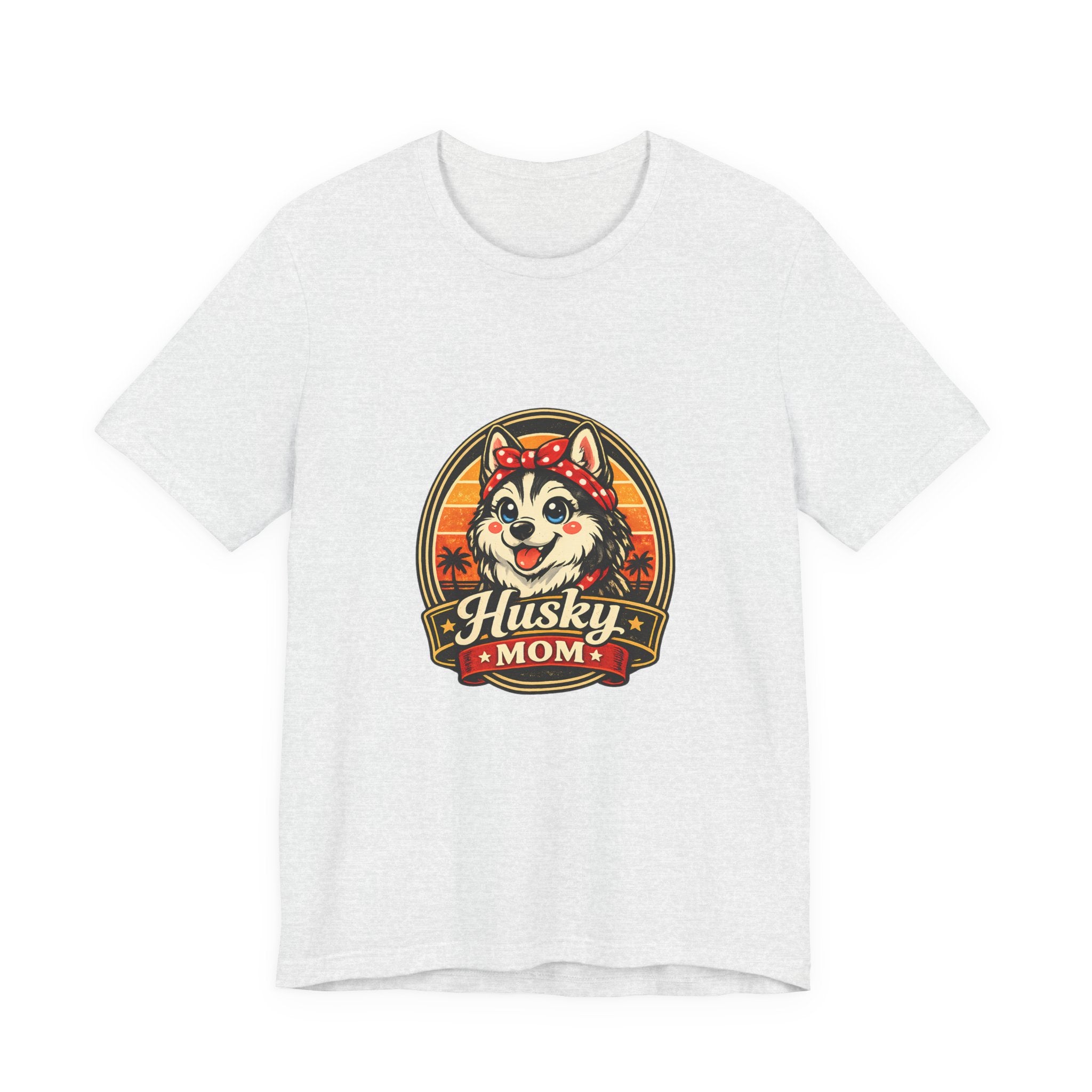 Husky Mom T‑Shirt — Retro Husky Pet Mom Tee