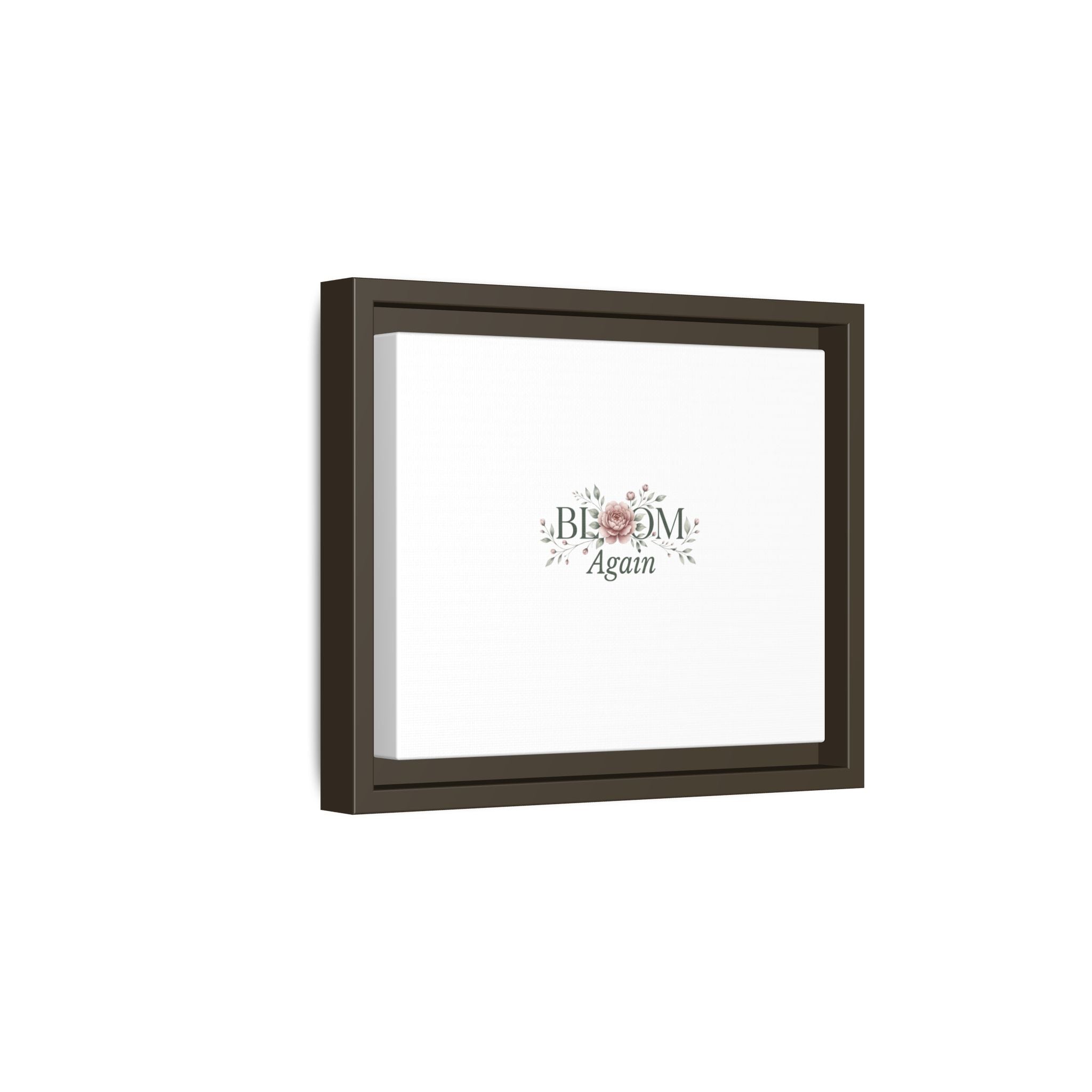 Bless Me Again Floral Matte Canvas Print, Framed Wall Art