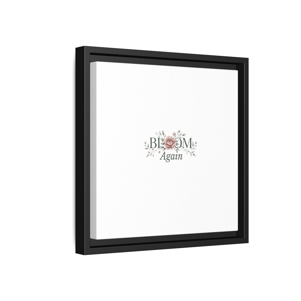 Bless Me Again Floral Matte Canvas Print, Framed Wall Art