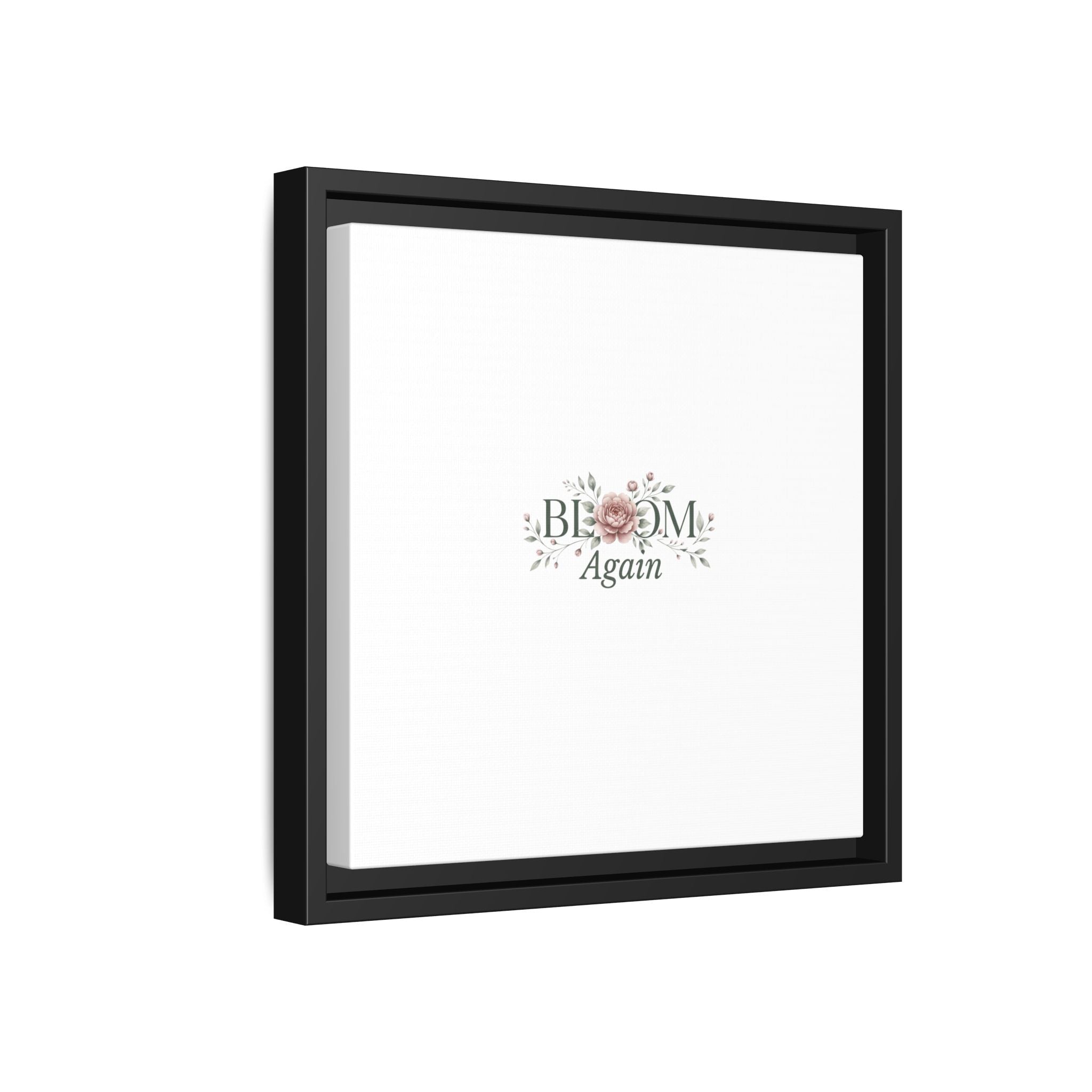 Bless Me Again Floral Matte Canvas Print, Framed Wall Art
