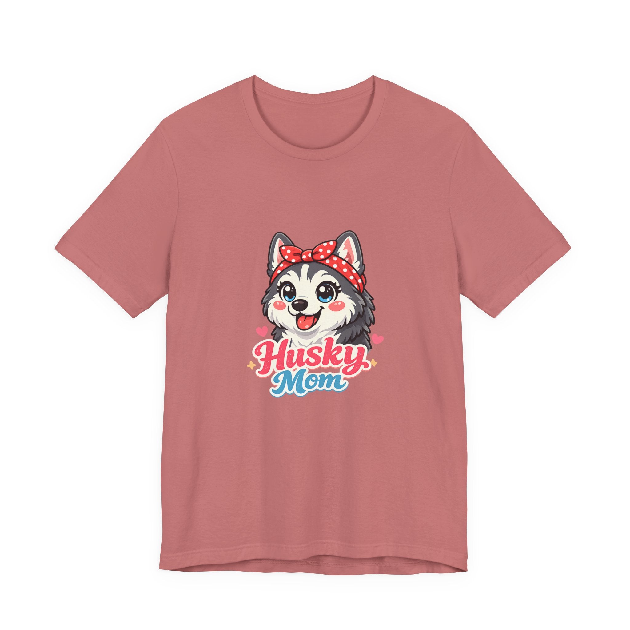 Husky Mom T-Shirt — Cute Cartoon Husky Mom Tee