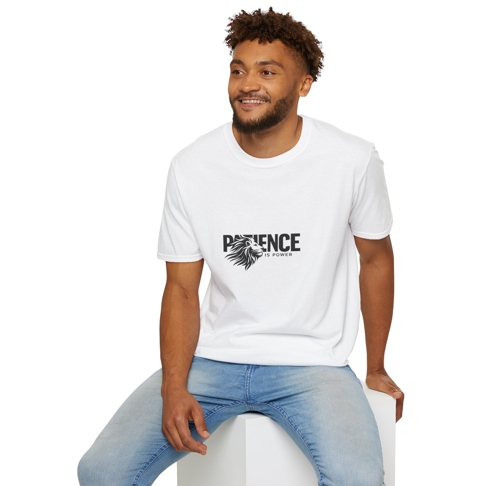 Patience Is Power Lion T-Shirt — Motivational Graphic Tee