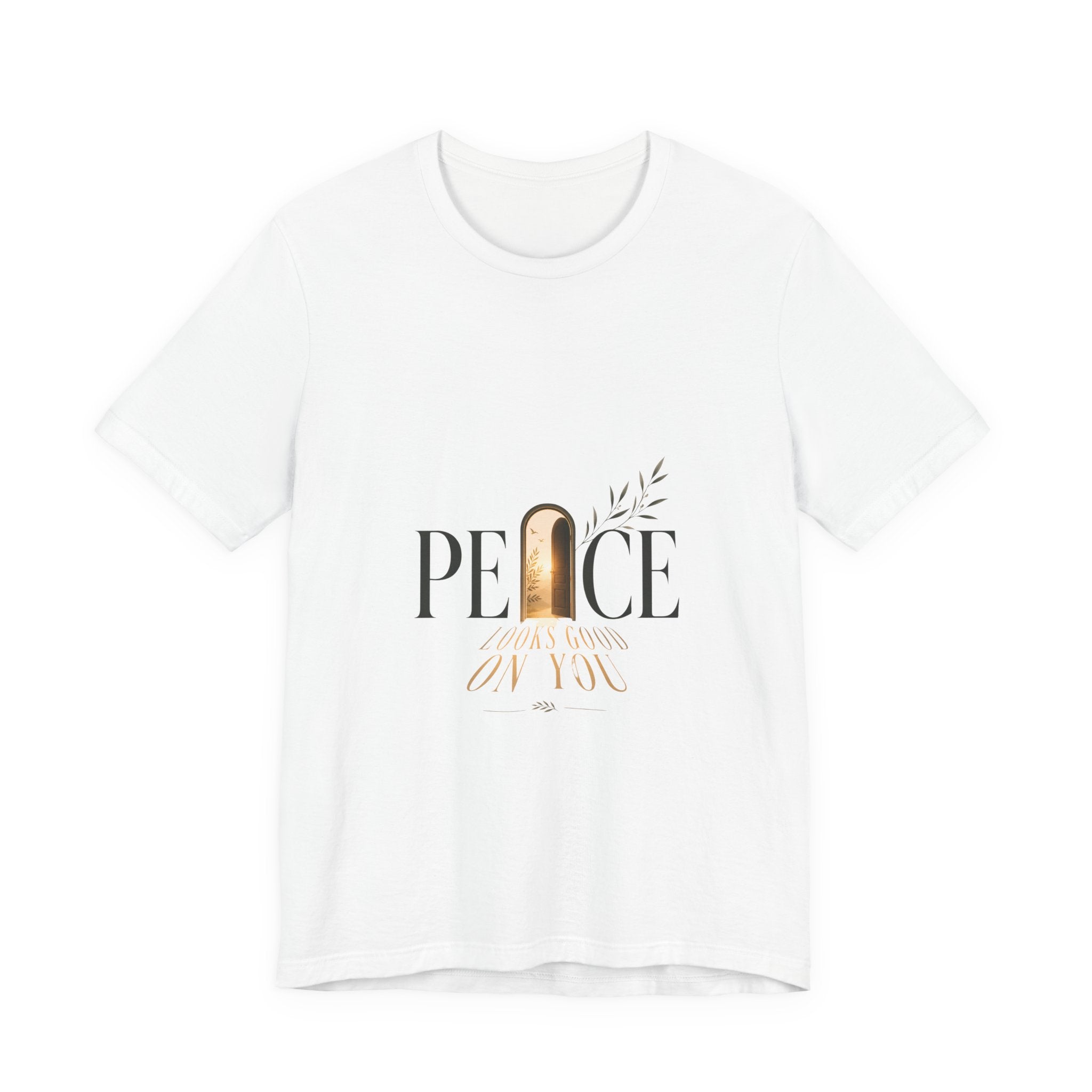 Peace Be With You T‑Shirt — Minimal Olive Branch Graphic Tee