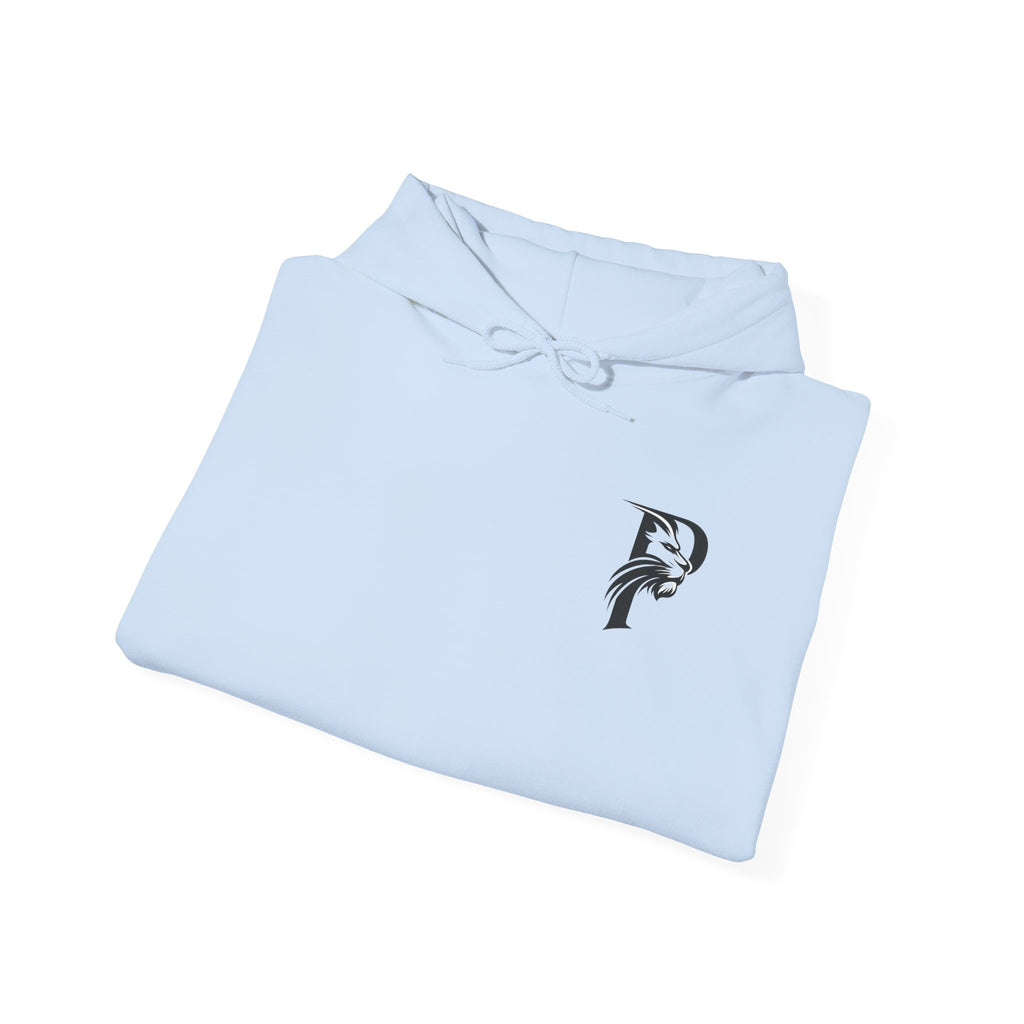 P Introductory Logo Hoodie — Minimalist Monogram Chest Print
