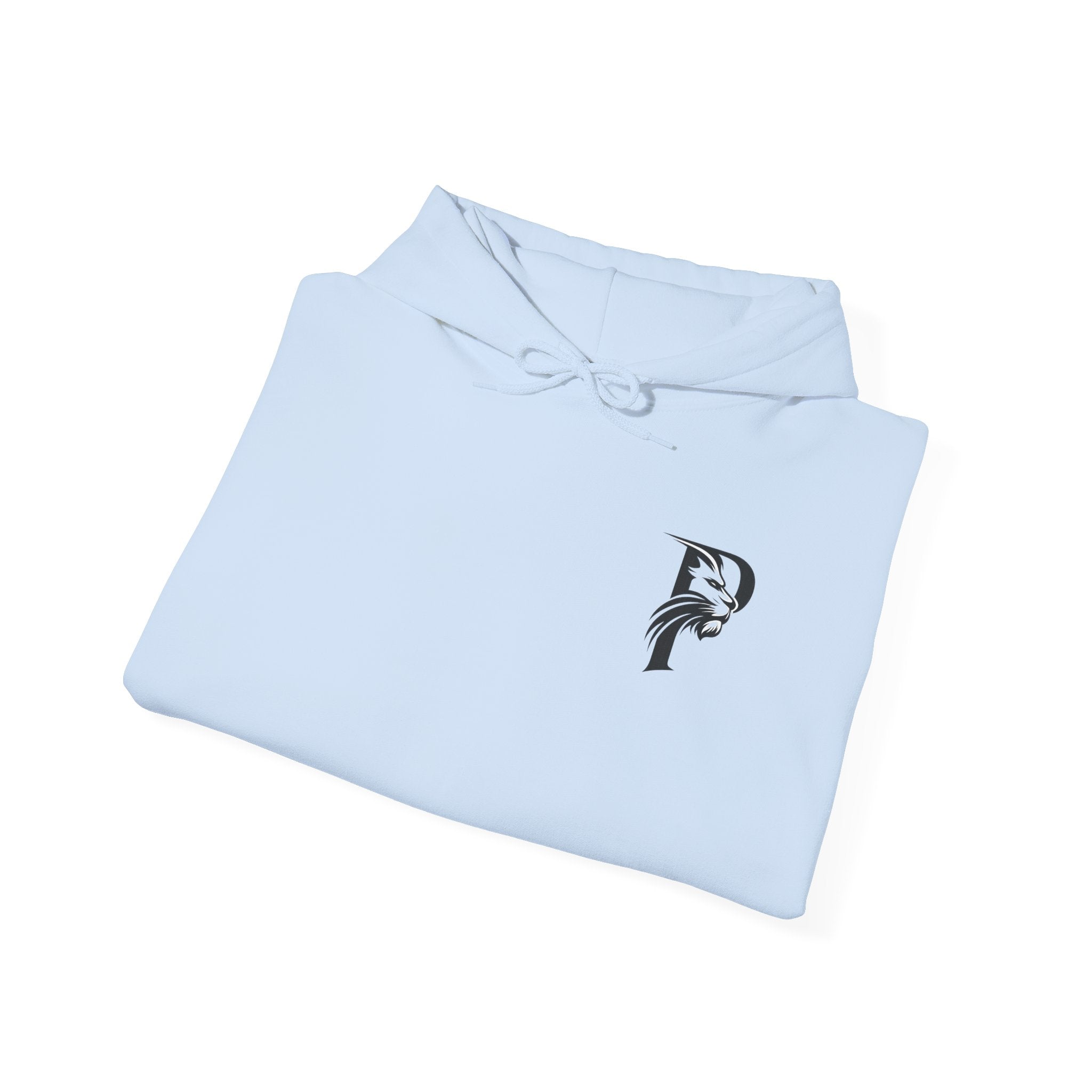 P Introductory Logo Hoodie — Minimalist Monogram Chest Print