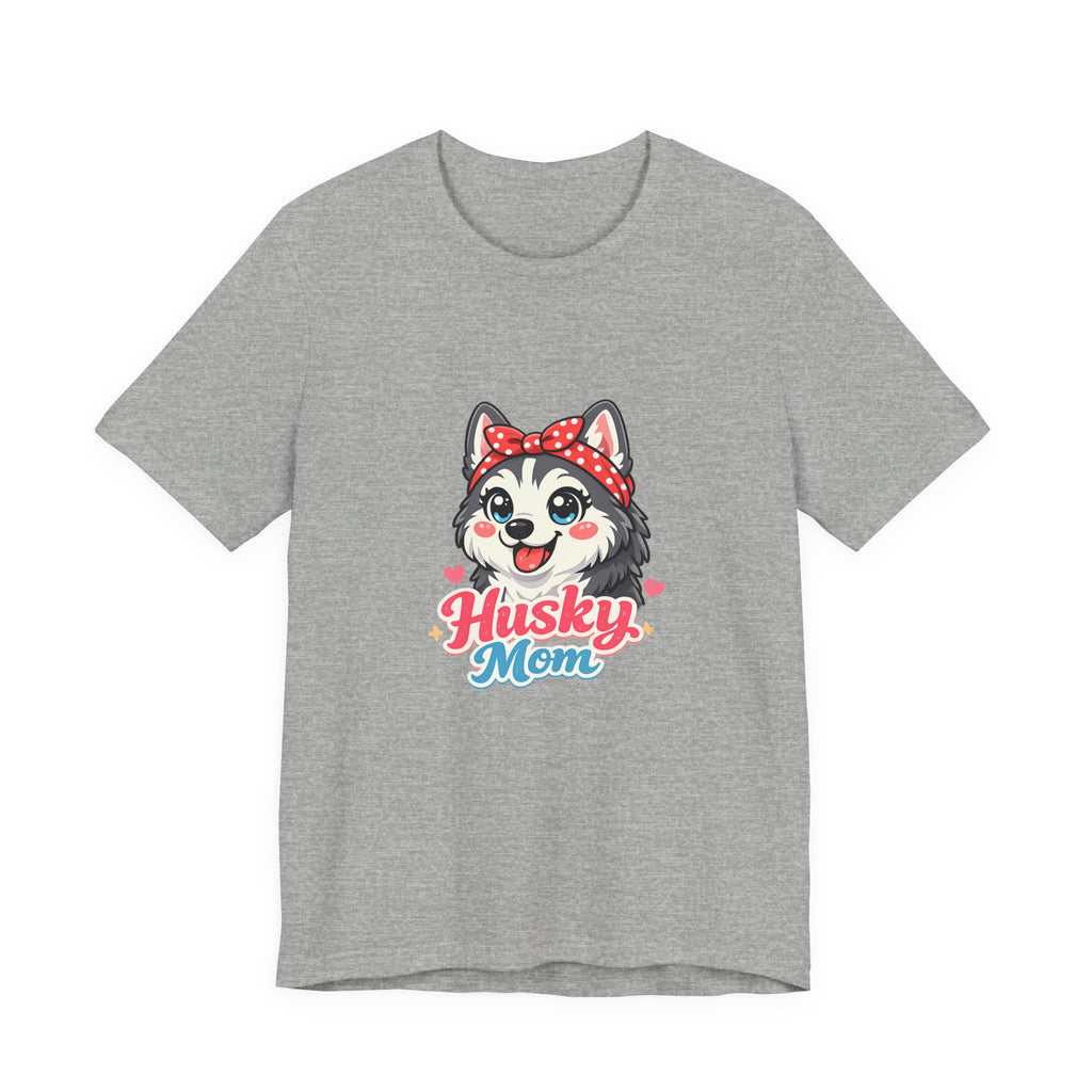 Husky Mom T-Shirt — Cute Cartoon Husky Mom Tee