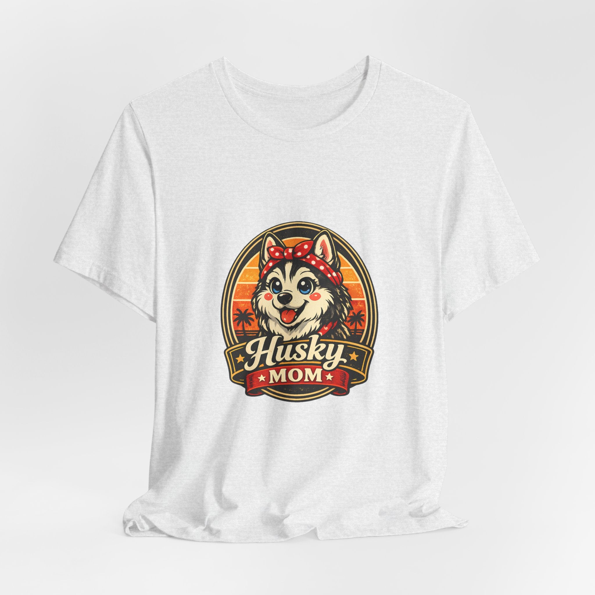 Husky Mom T‑Shirt — Retro Husky Pet Mom Tee