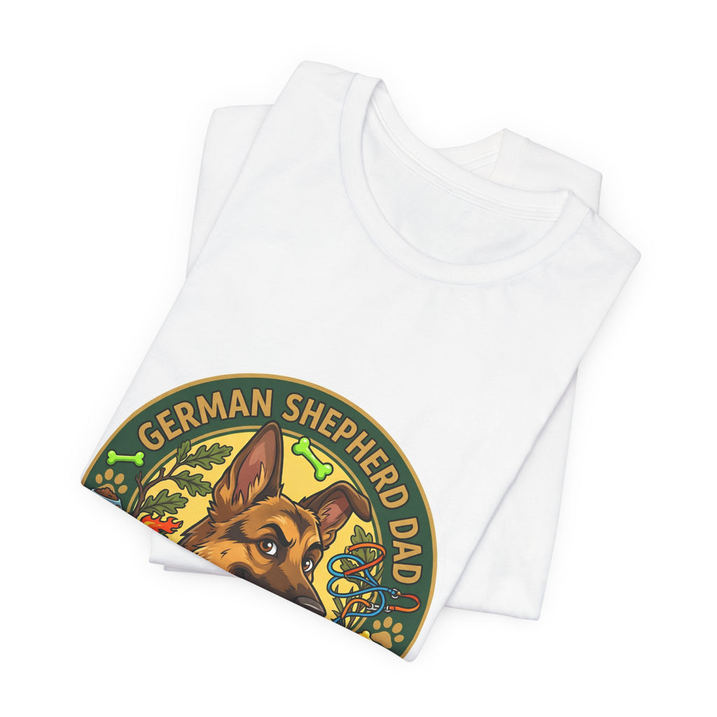 German Shepherd Dad T-Shirt — "German Shepherd Dad" Graphic Tee for Dog Lovers