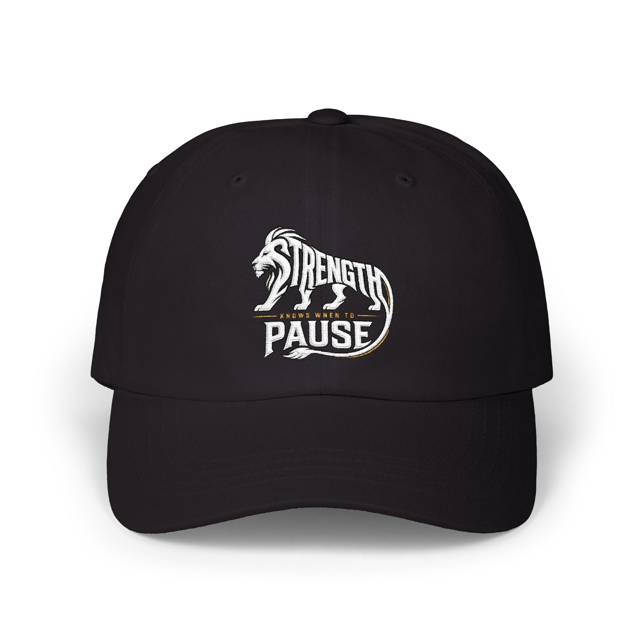 Dad Cap — 'Strength in Paws' Embroidered Bear Logo
