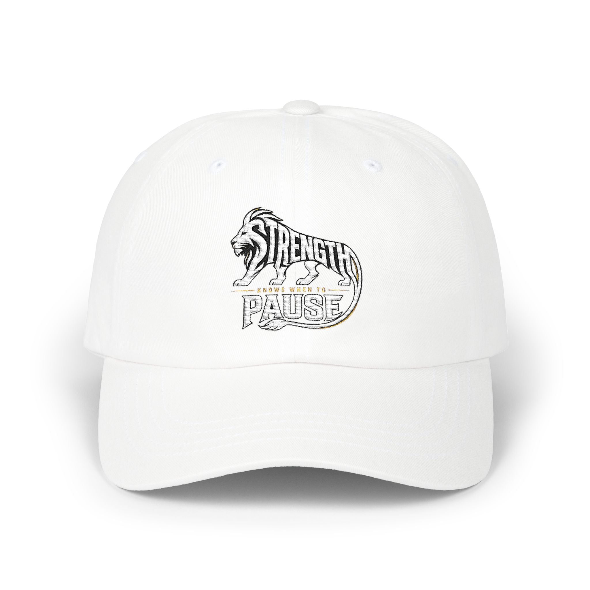 Dad Cap — 'Strength in Paws' Embroidered Bear Logo