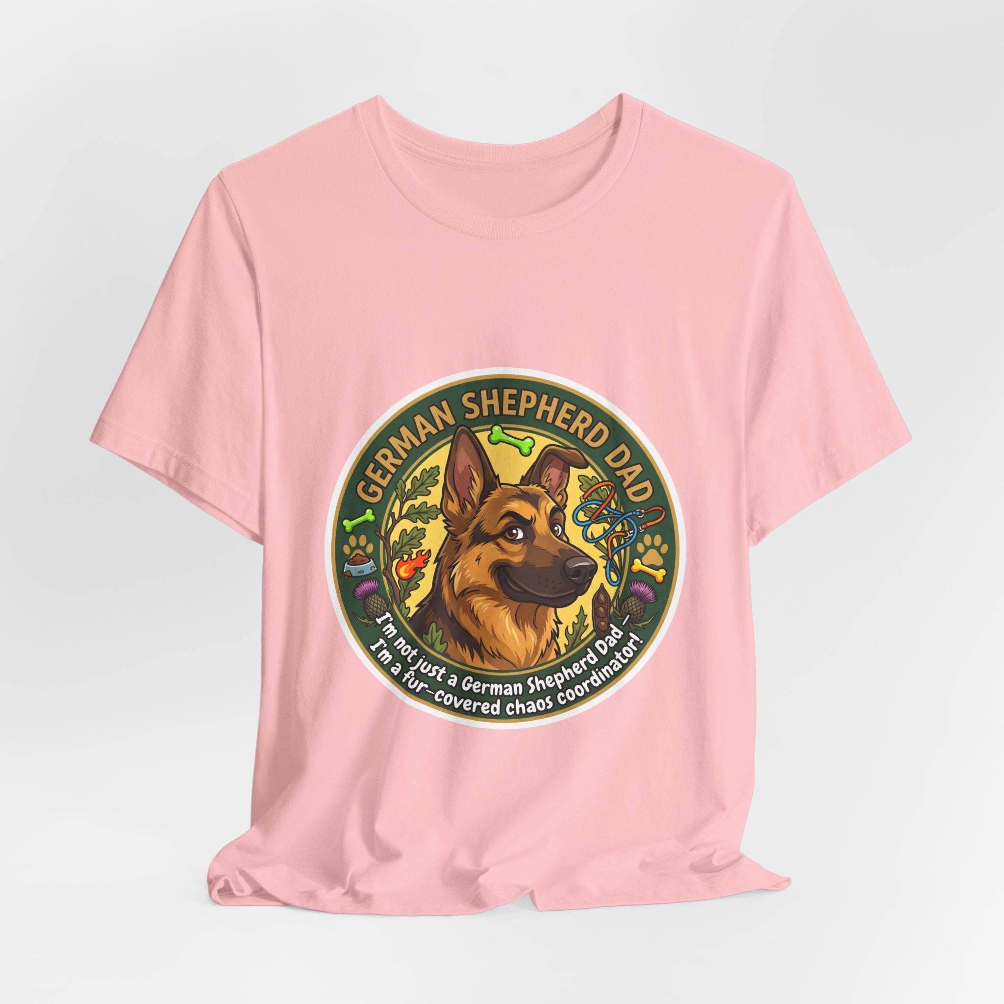 German Shepherd Dad T-Shirt — "German Shepherd Dad" Graphic Tee for Dog Lovers
