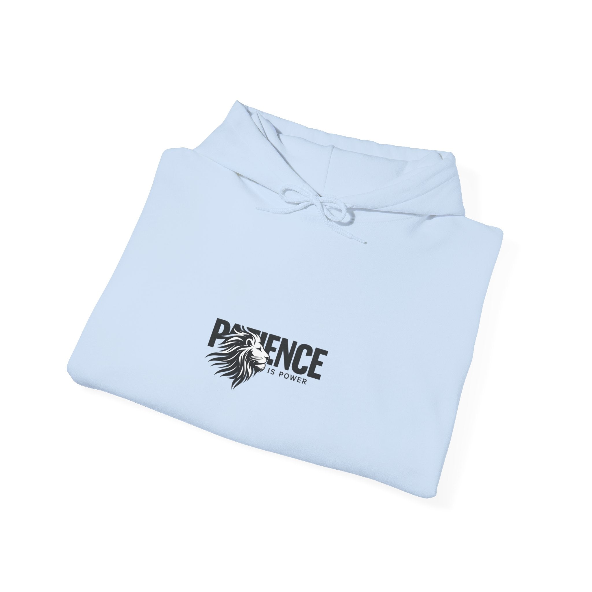 Patience Floral Hoodie — Minimalist Inspirational Graphic Sweatshirt