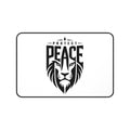 Protect Peace Lion Desk Mat — Motivational Minimalist Mouse Pad
