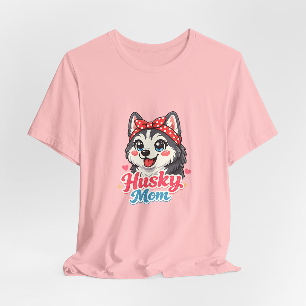 Husky Mom T-Shirt — Cute Cartoon Husky Mom Tee