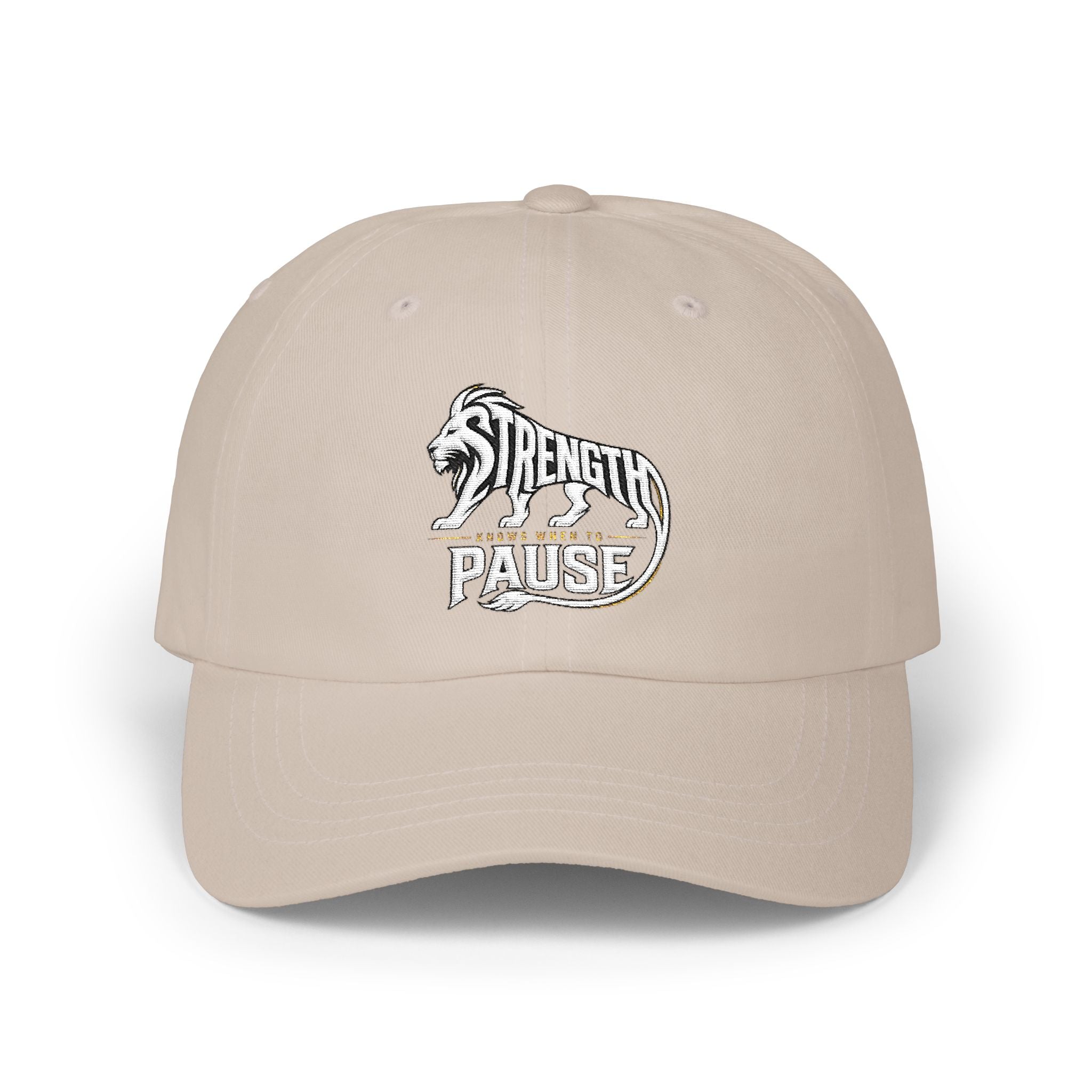 Dad Cap — 'Strength in Paws' Embroidered Bear Logo