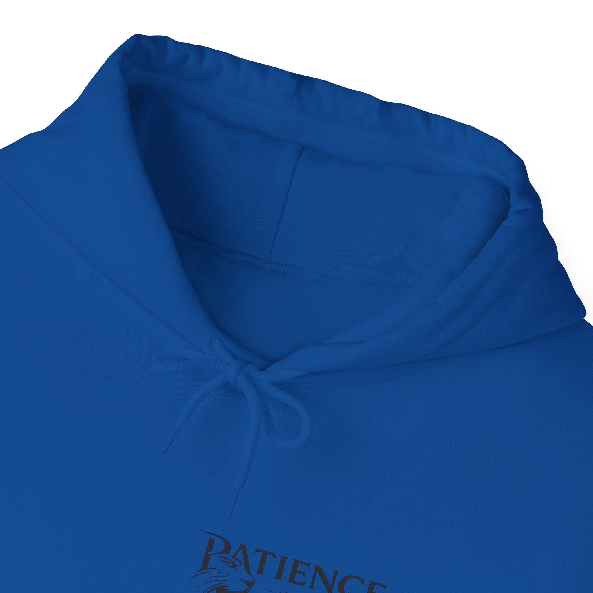 Patience Dove Hoodie — Minimal Inspirational Graphic Hooded Sweatshirt