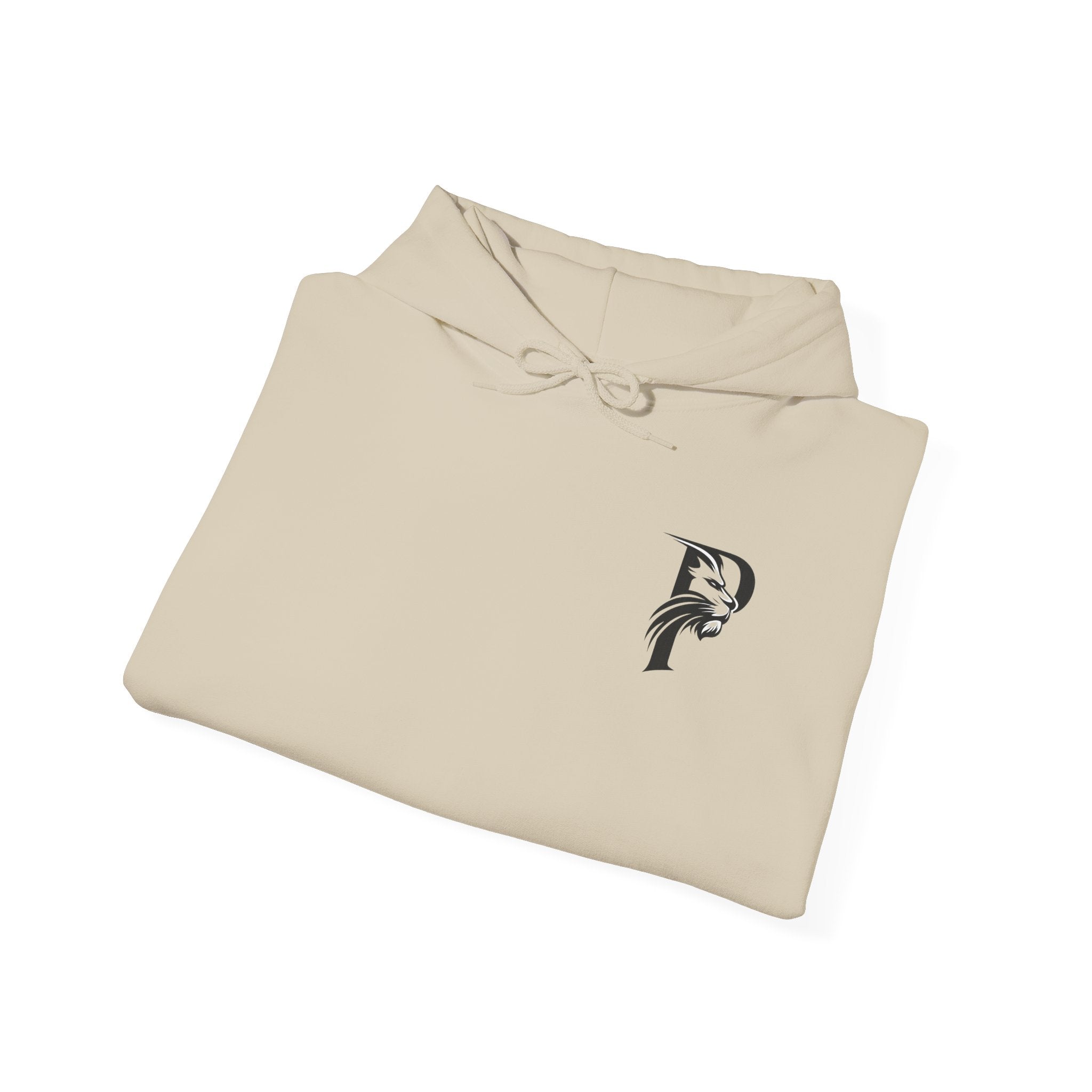 P Introductory Logo Hoodie — Minimalist Monogram Chest Print