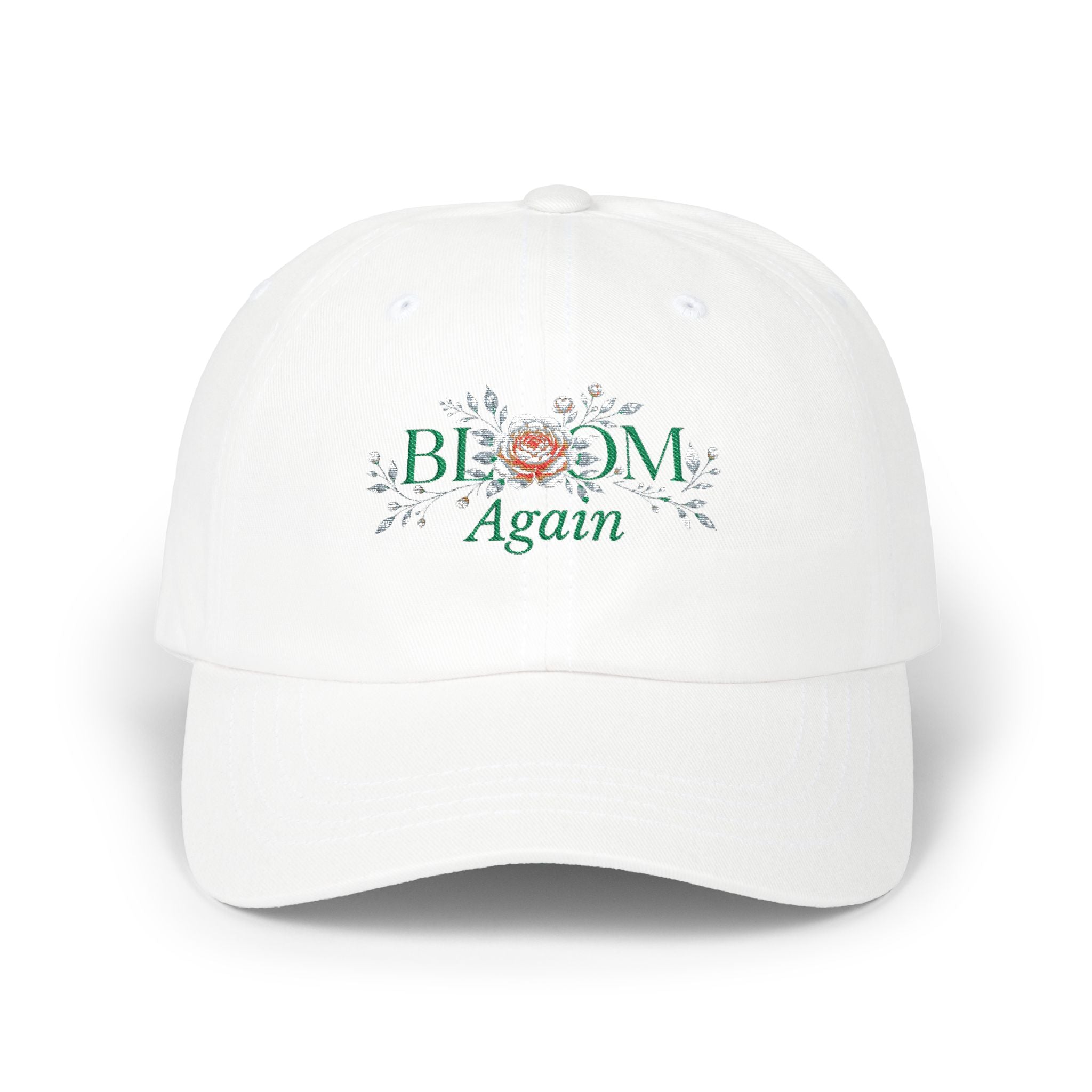 Bloom Again Dad Cap — Floral Embroidered Classic Baseball Hat