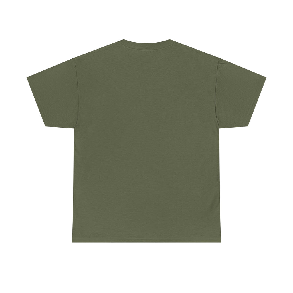 Patience Minimalist Tee — Small Script Floral Chest Print