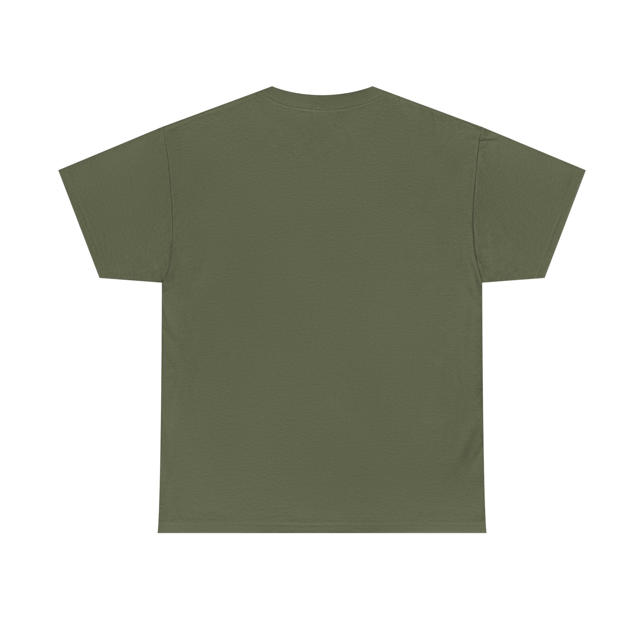 Patience Minimalist Tee — Small Script Floral Chest Print