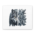 Hunt Wolf Canvas Wall Art — Rustic Wildlife Hunting Decor