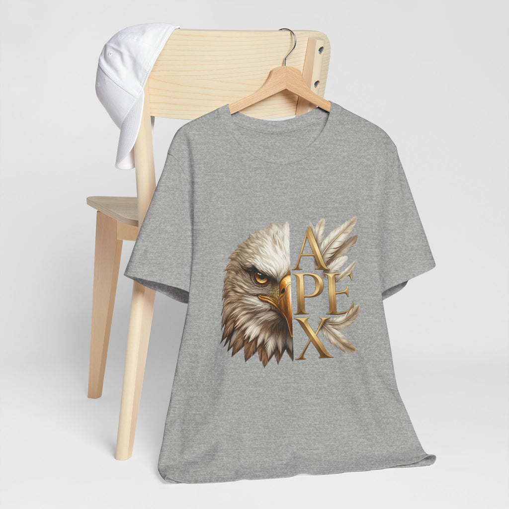 Apex Eagle T‑Shirt — Majestic Eagle Head with 'APEX' Gold Lettering