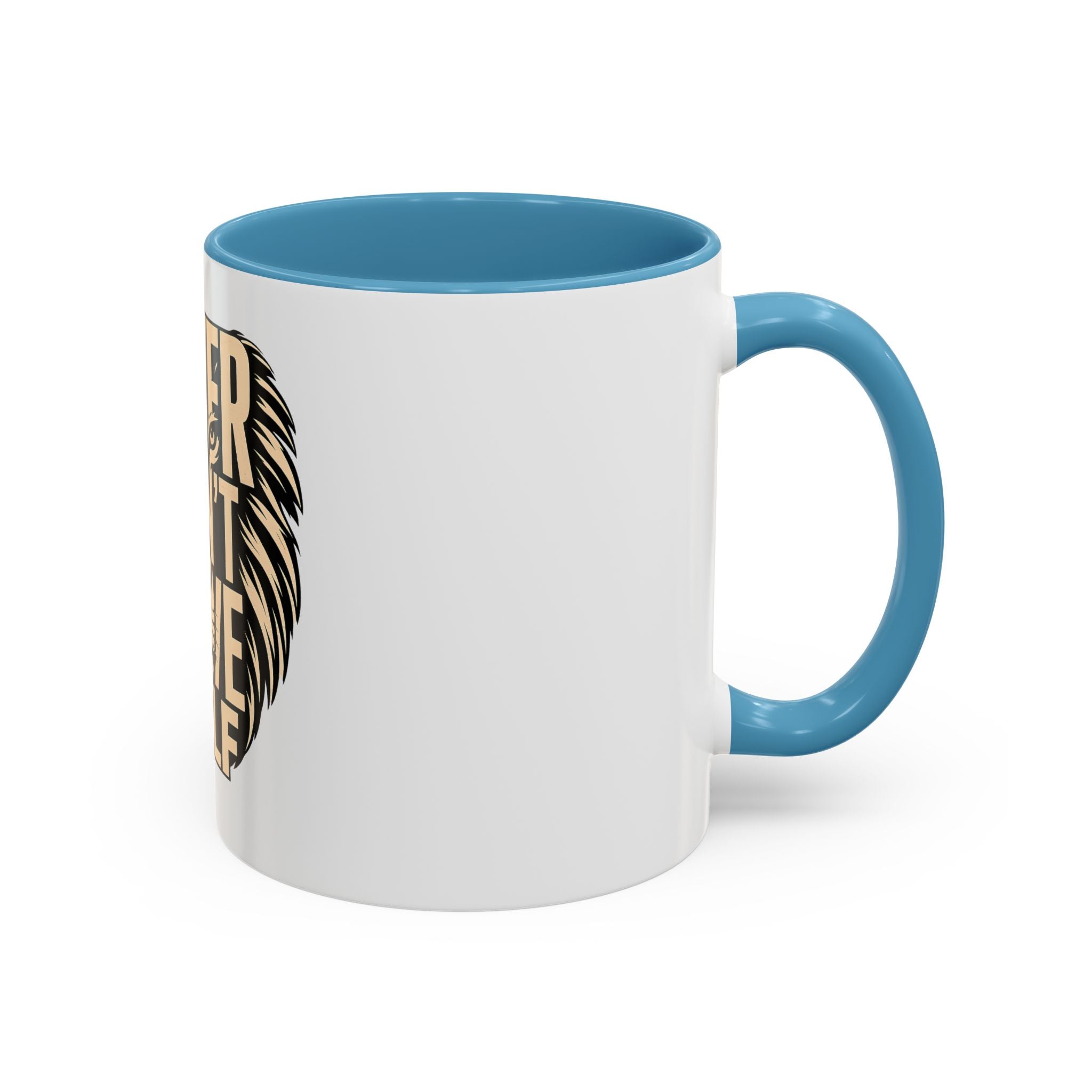 Power Doesn't Prove Itself Lion Accent Coffee Mug — Motivational 11/15oz