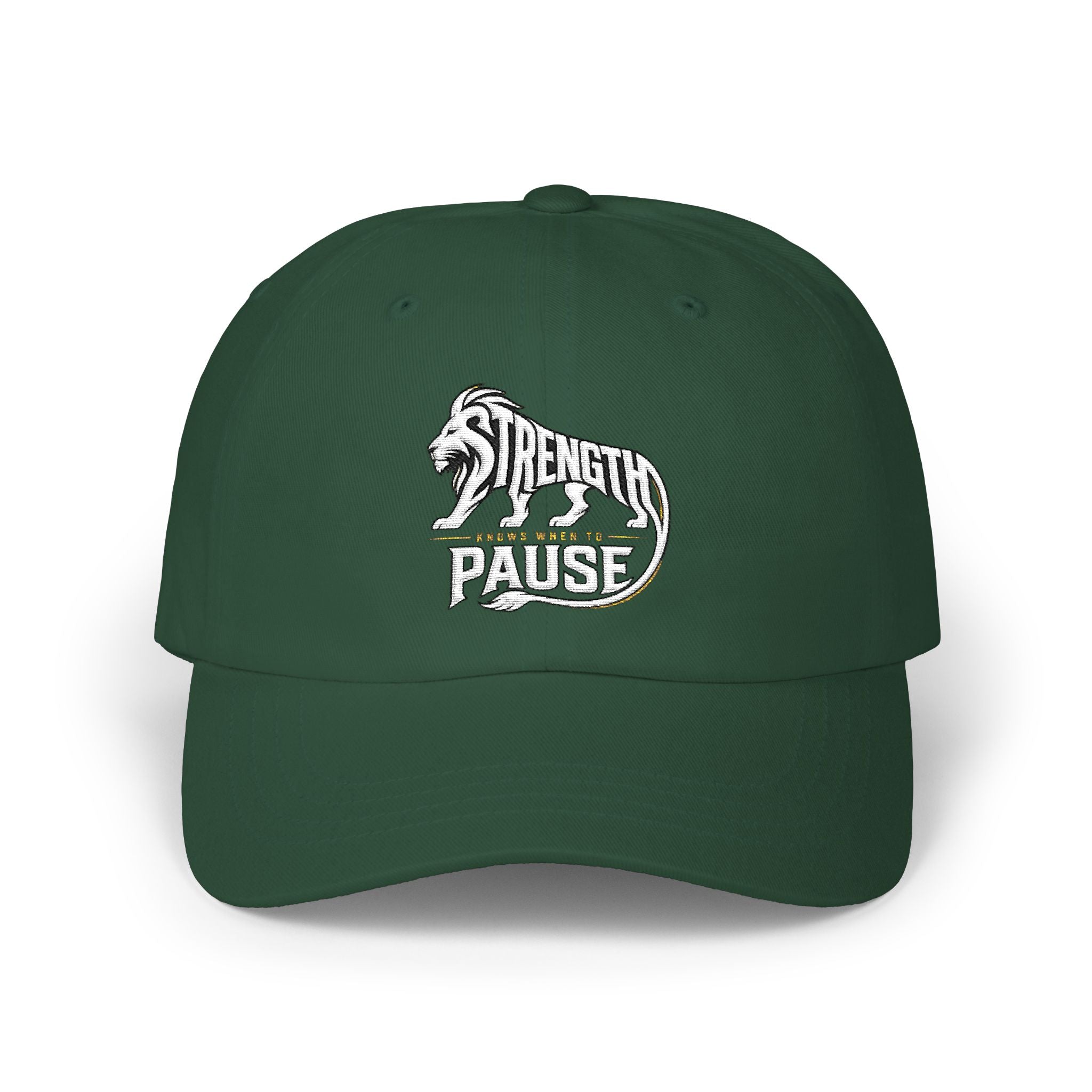 Dad Cap — 'Strength in Paws' Embroidered Bear Logo