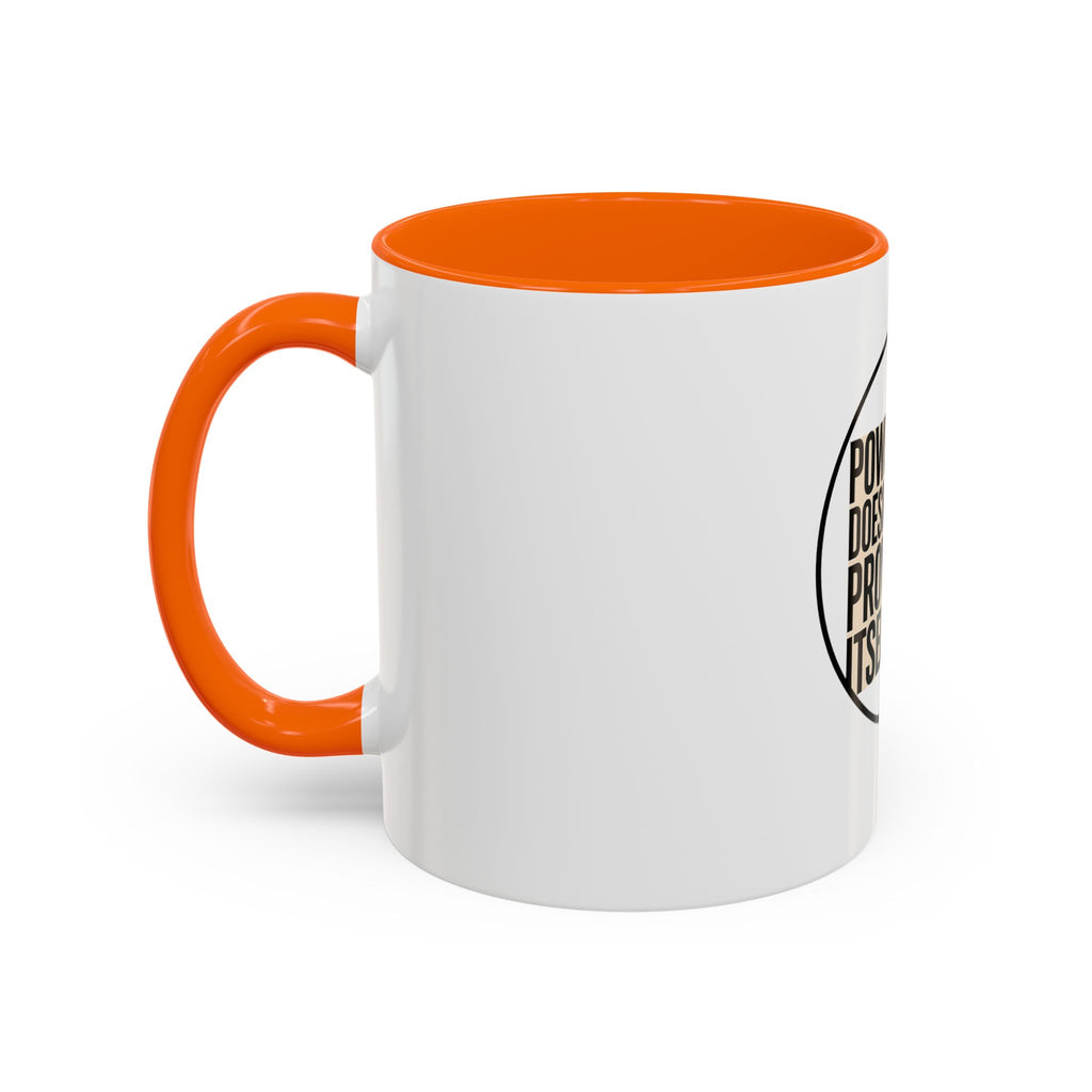 Power Doesn't Prove Itself Lion Coffee Mug — Motivational Accent Mug (11/15 oz)