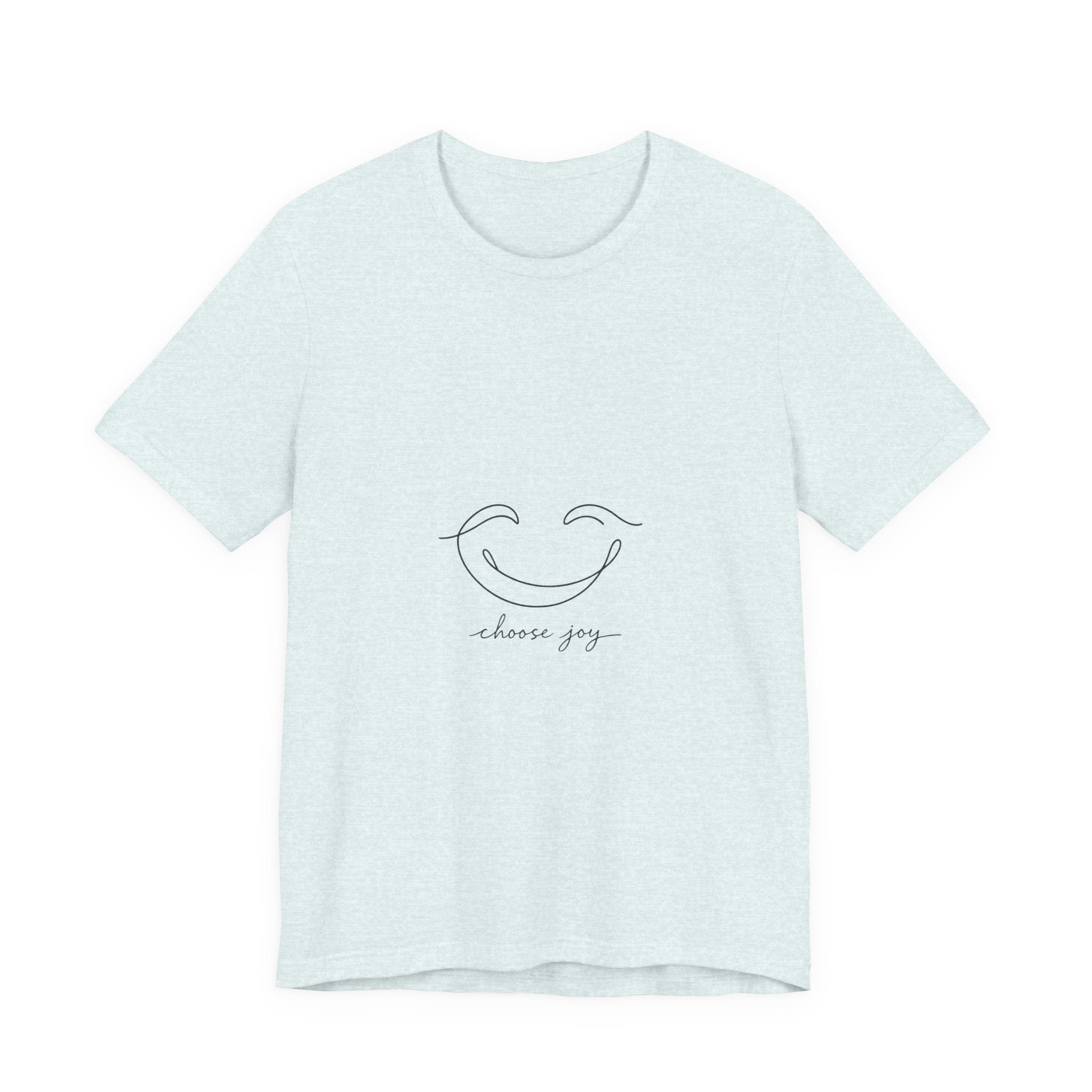 Choose Joy Smiley T-Shirt — Minimalist Positive Vibes Tee