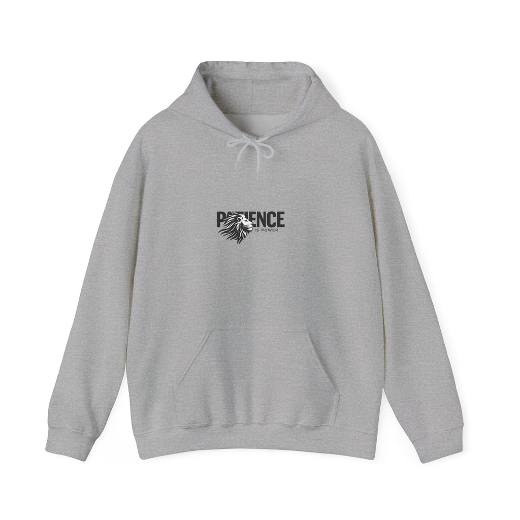 Patience Floral Hoodie — Minimalist Inspirational Graphic Sweatshirt
