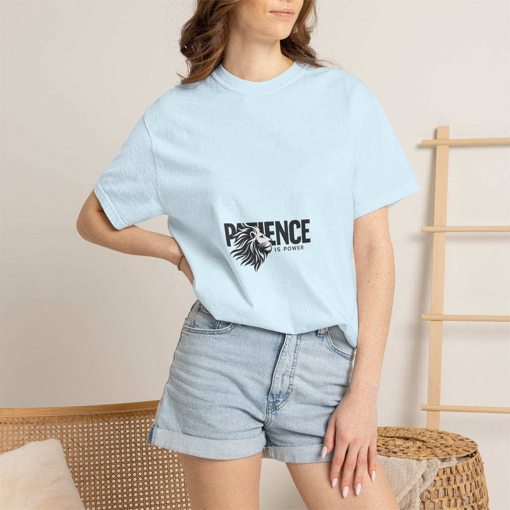 Patience Is Power Lion Graphic T-Shirt