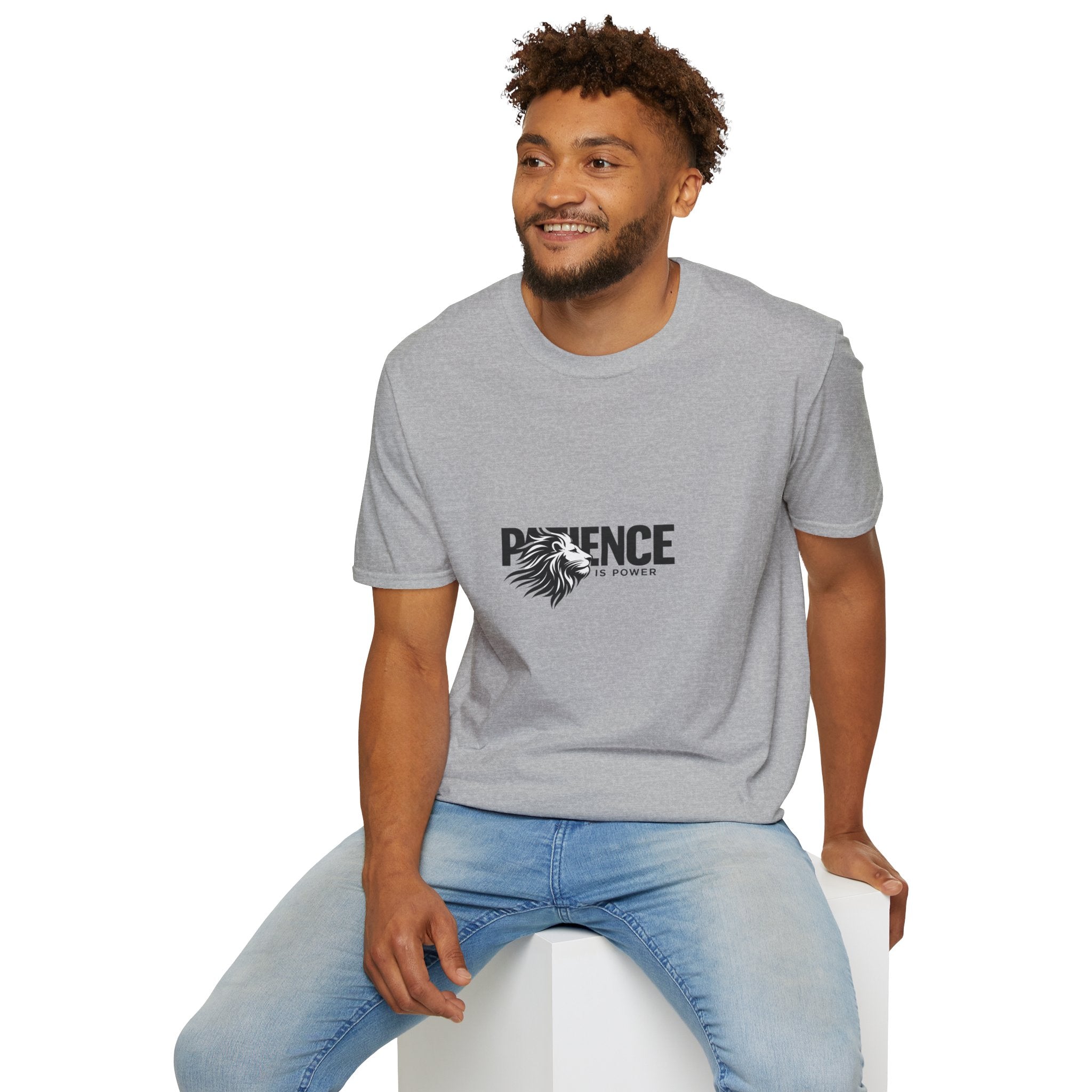 Patience Is Power Lion T-Shirt — Motivational Graphic Tee