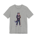 Cool Husky Graphic Tee — Standing Husky in Jacket T-Shirt