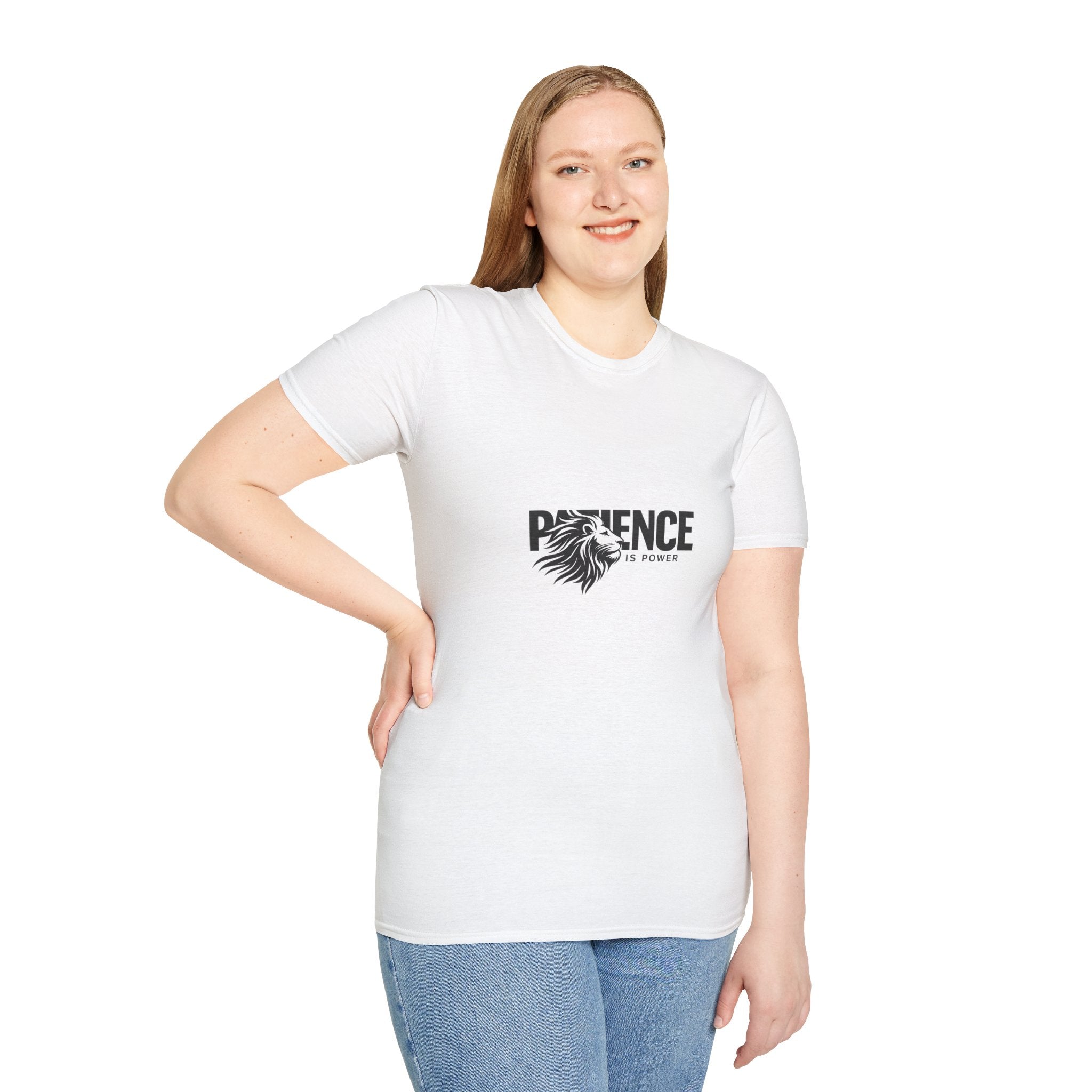 Patience Is Power Lion T-Shirt — Motivational Graphic Tee