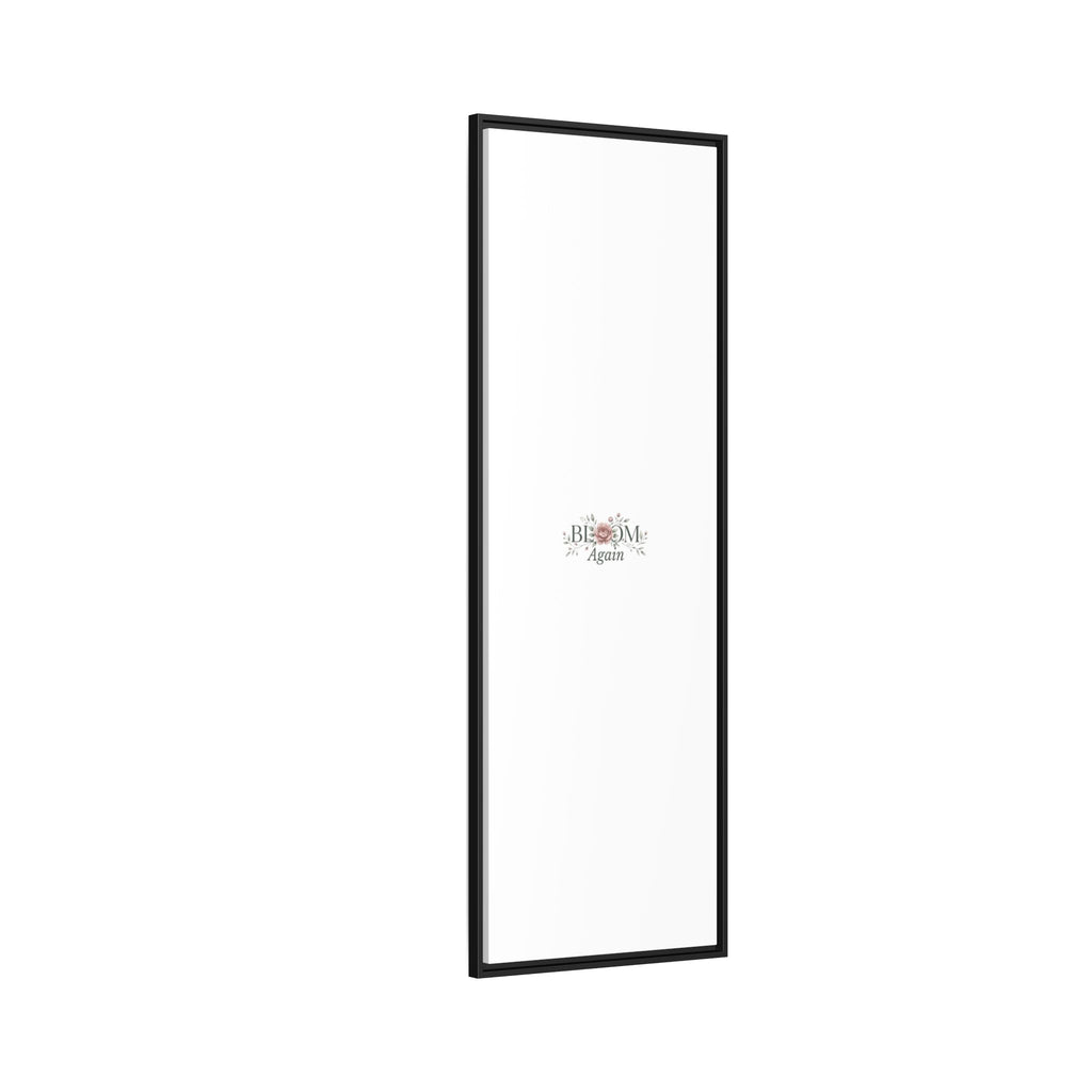 Bless Me Again Floral Matte Canvas Print, Framed Wall Art