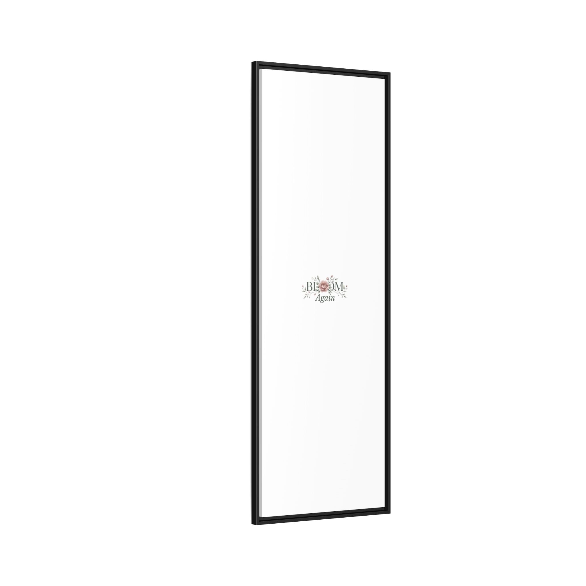 Bless Me Again Floral Matte Canvas Print, Framed Wall Art