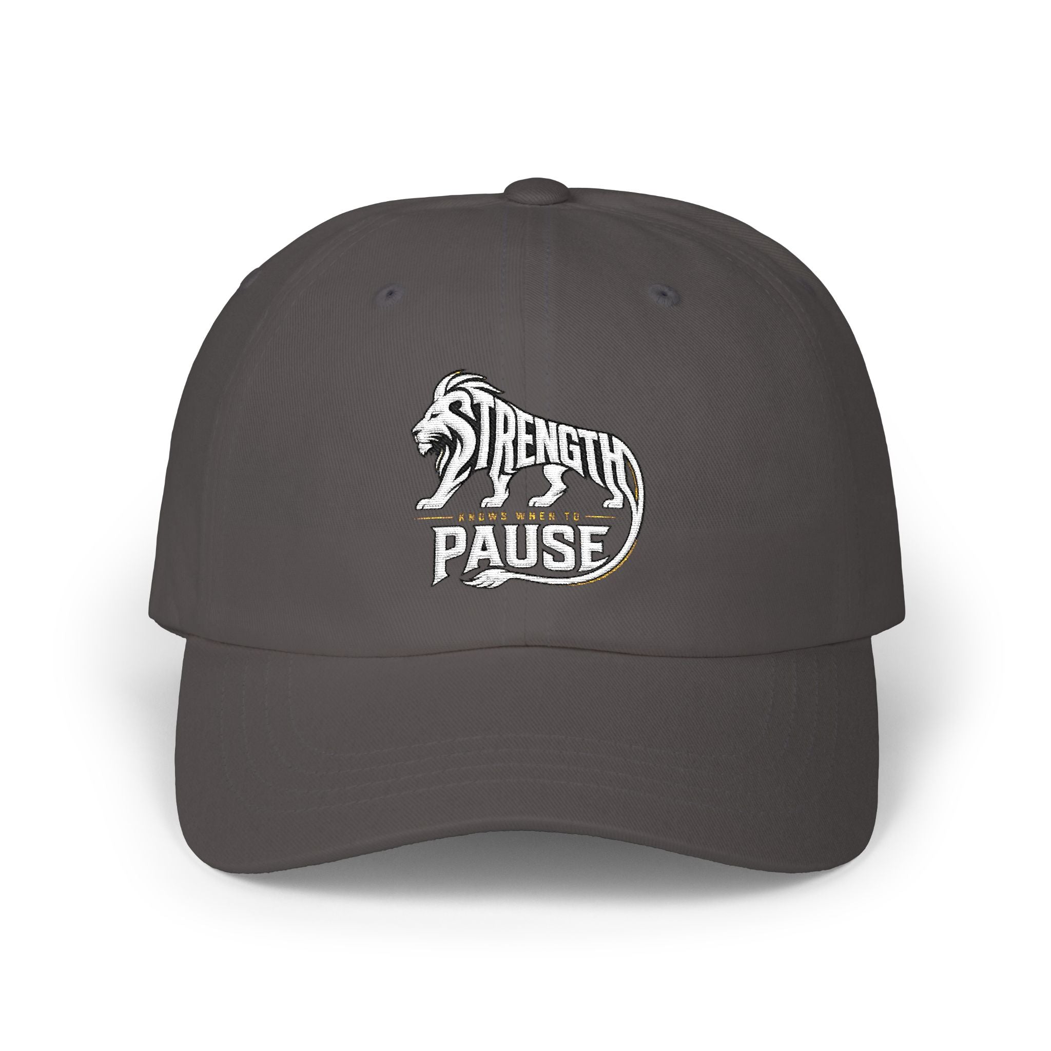 Dad Cap — 'Strength in Paws' Embroidered Bear Logo