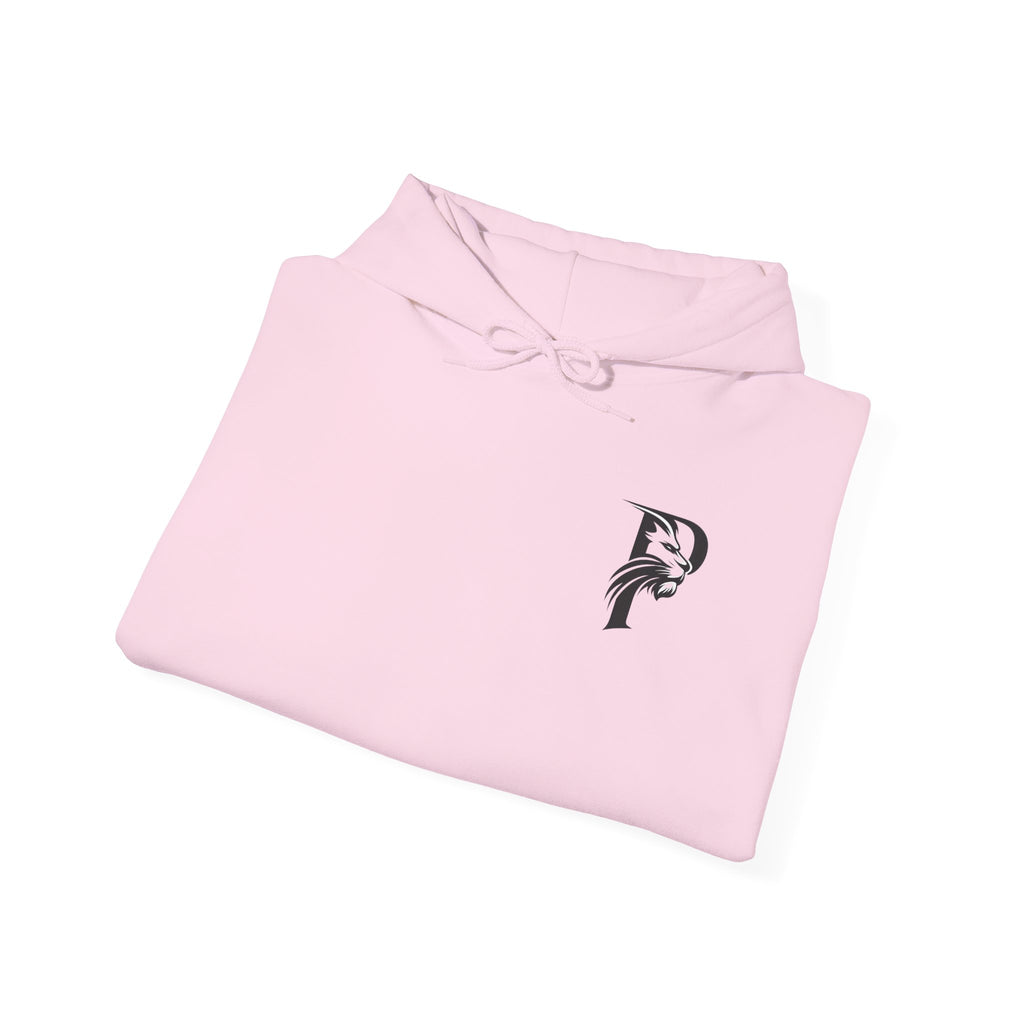 P Introductory Logo Hoodie — Minimalist Monogram Chest Print
