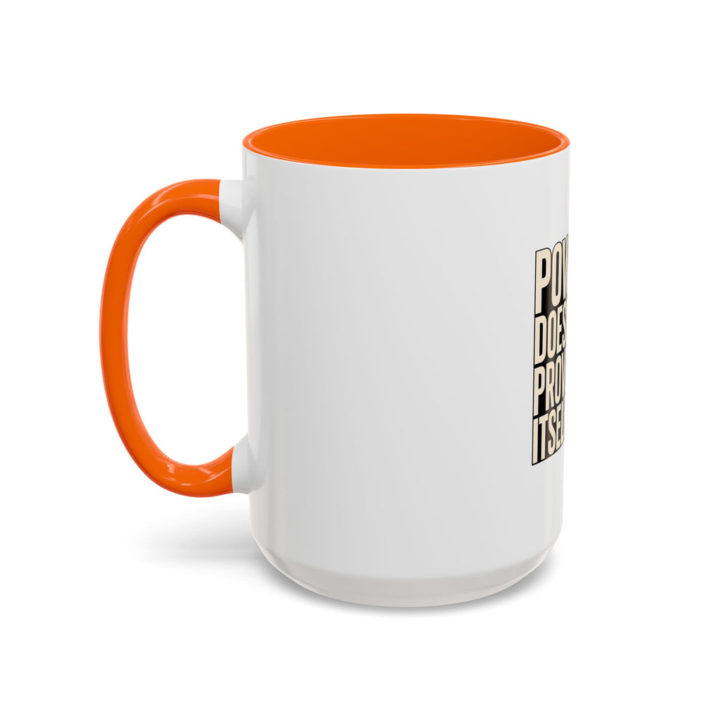 Power Doesn't Prove Itself Lion Coffee Mug — Motivational Accent Mug (11/15 oz)